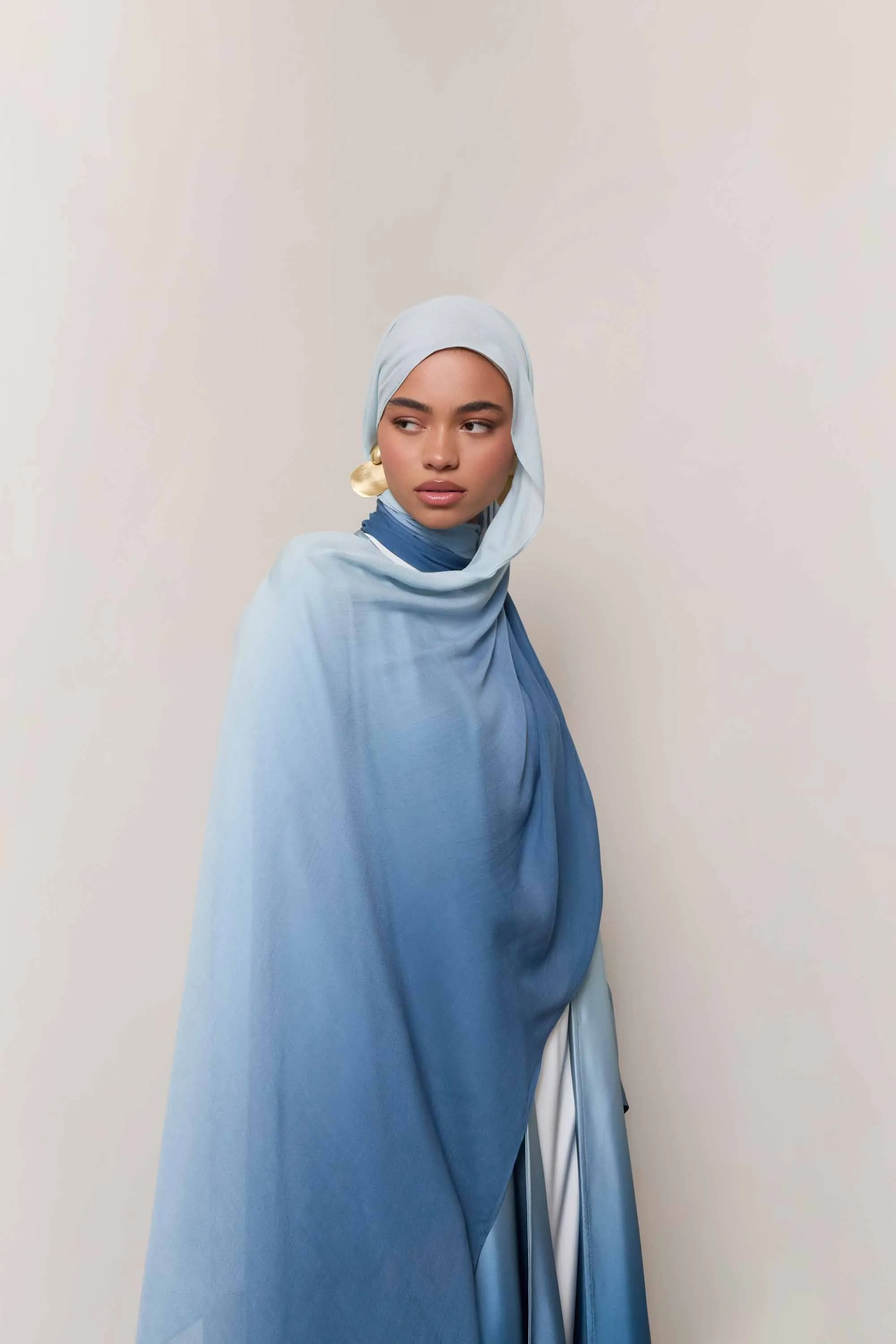 Ombre Modal Hijab - Dusk Sky