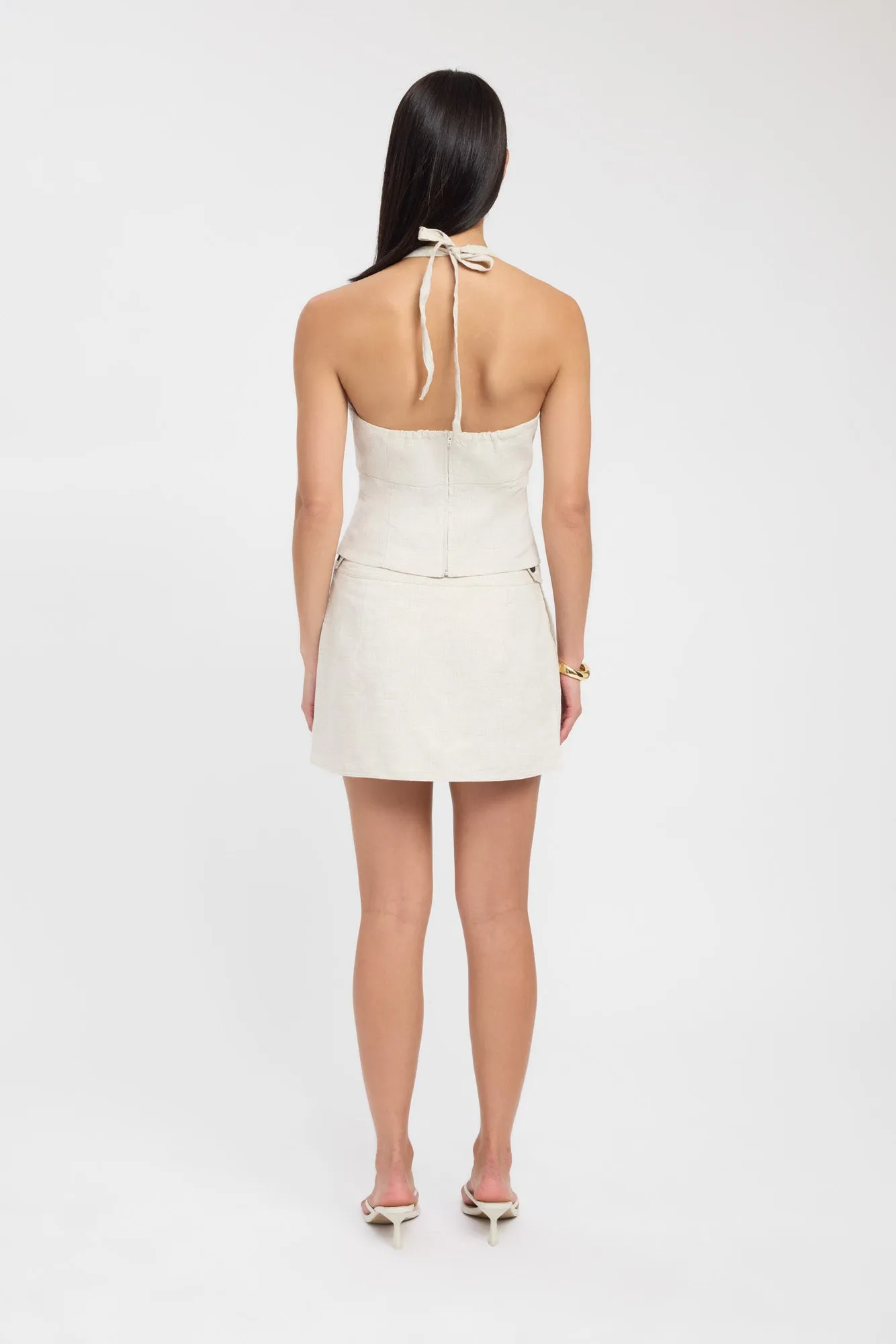 Palm Bead Halter Top