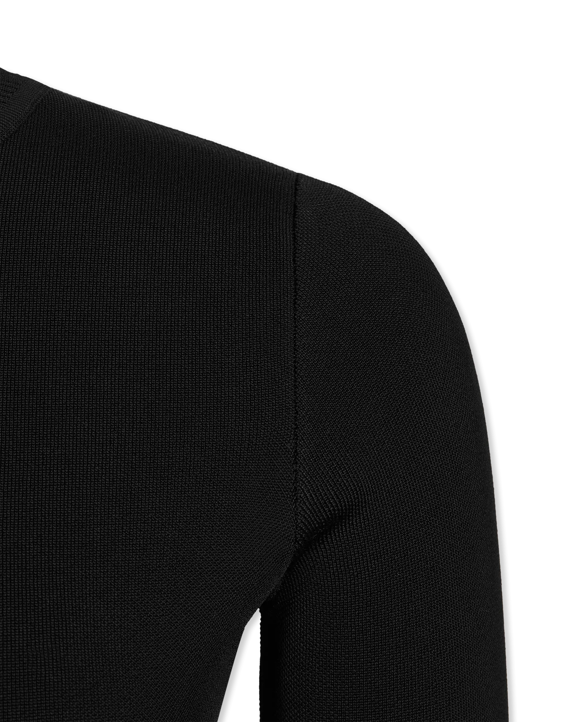 Peek-A-Boo Button Detail Knit Dress