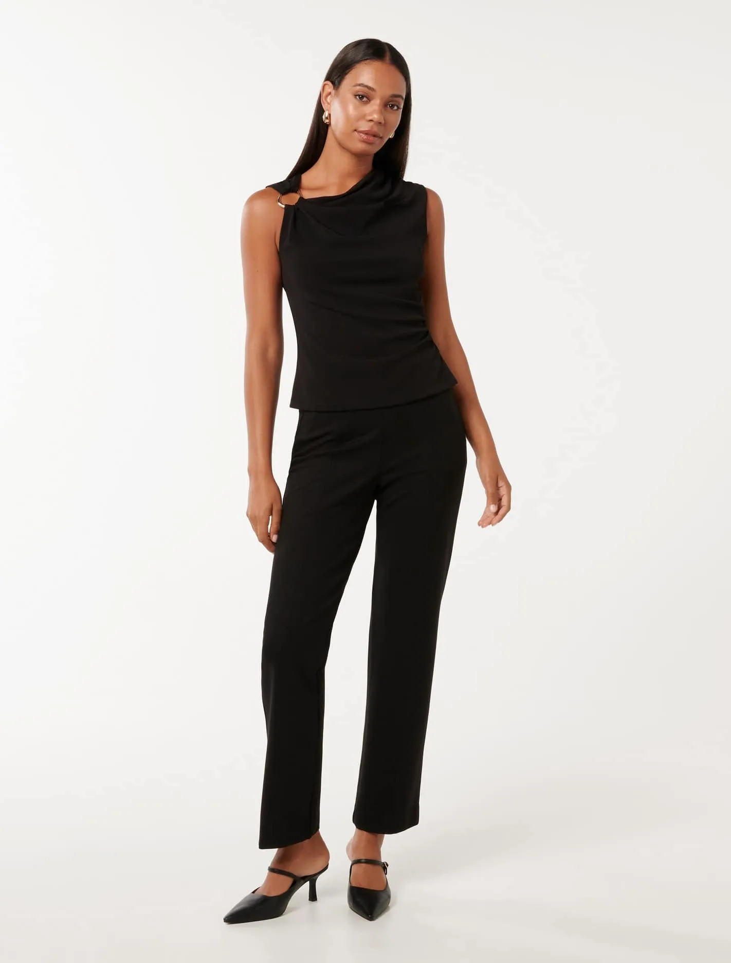 Percy Crop Ponte Pants