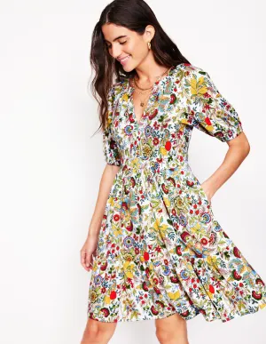 Piper Short Jersey Dress-Multi. Citrus Vine