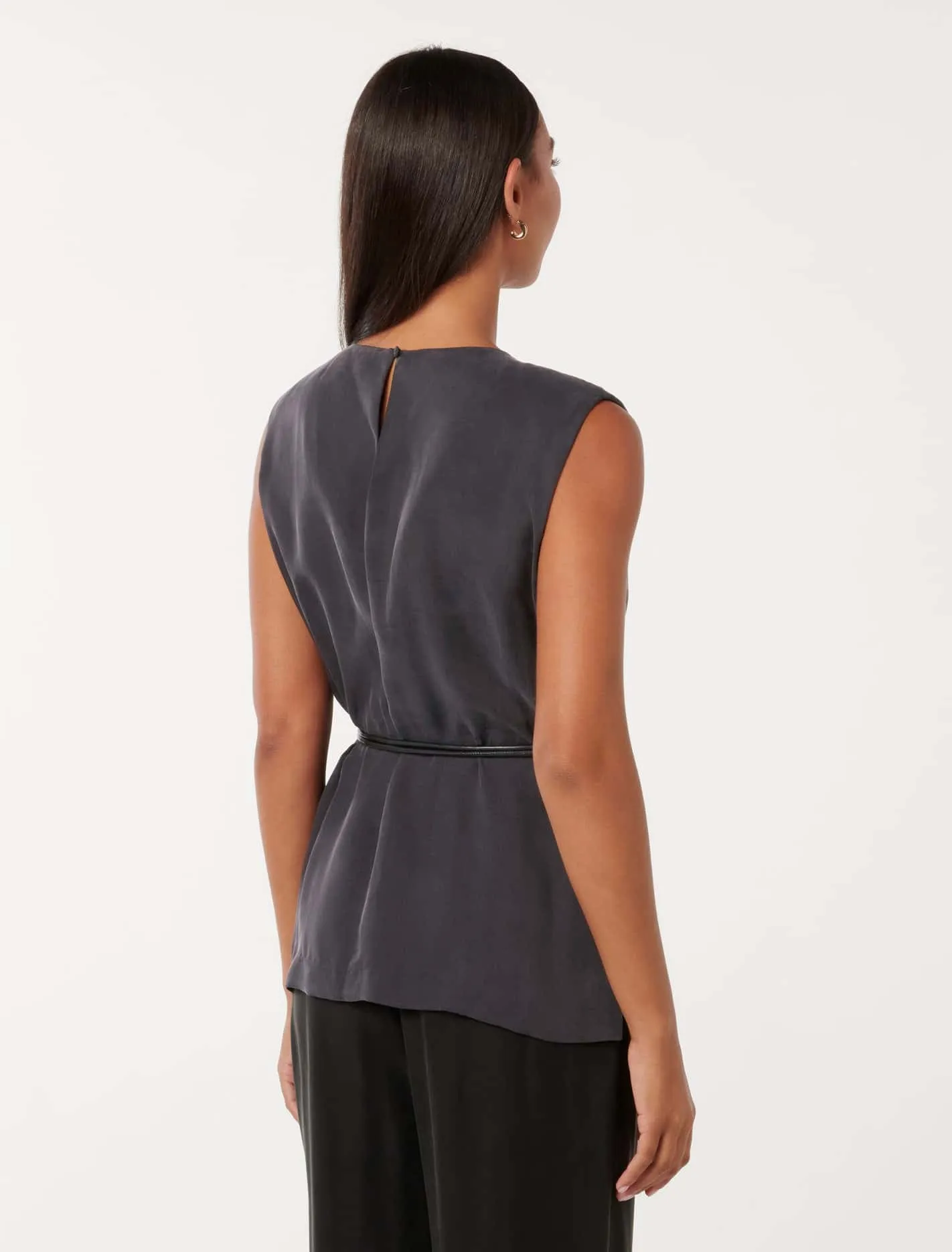 Poppy Belted Cupro Top