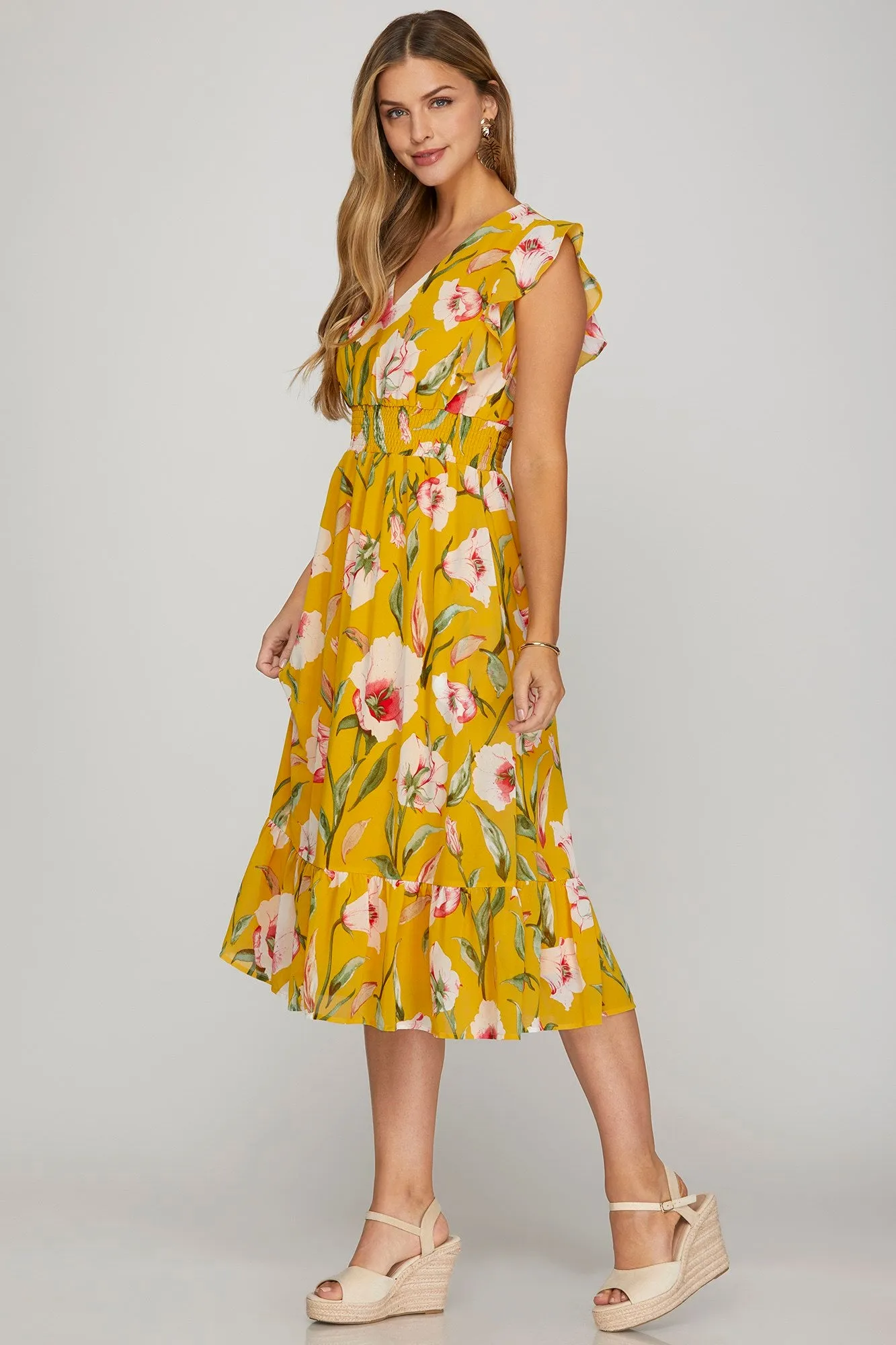 PRE-ORDER: English Courtyard Dress in Yellow