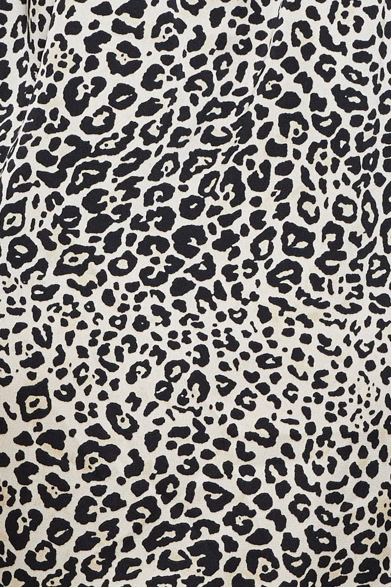 Print Satin Nightie Sleeveless