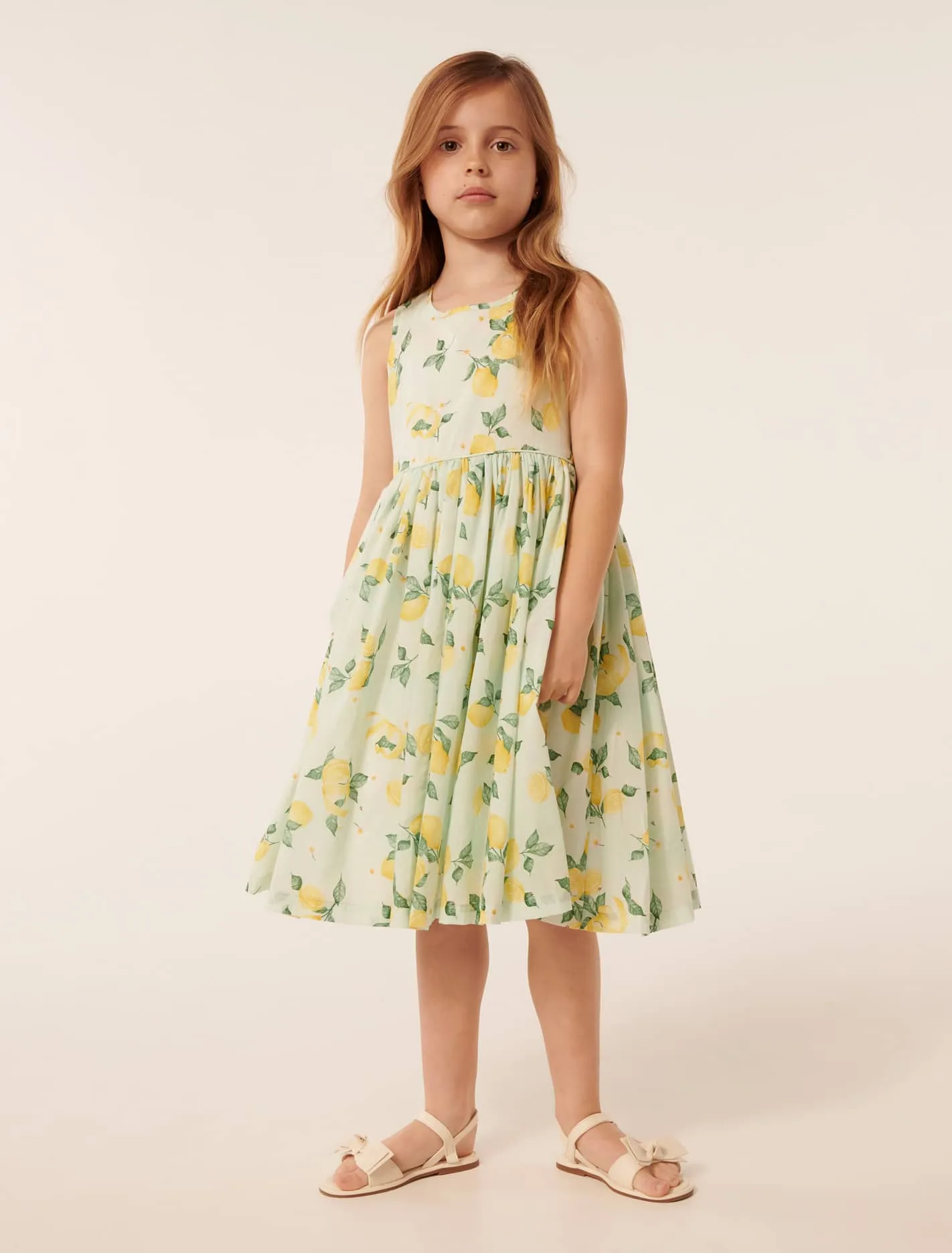 Rhea Gathered Girls Dress