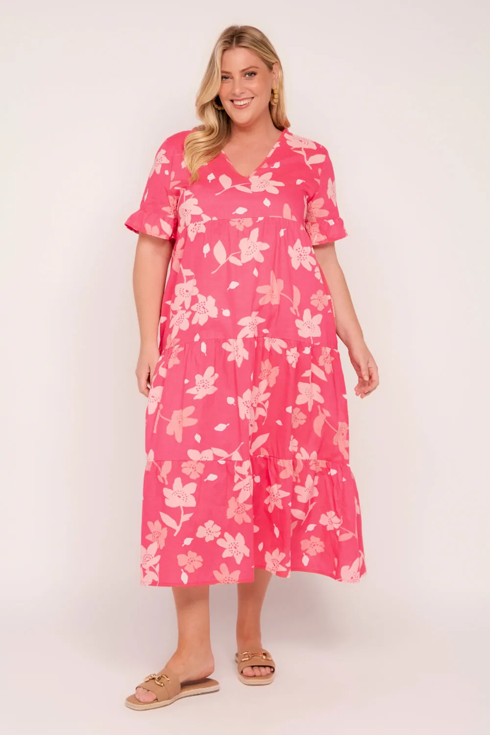 Sabrina Maxi Dress in Lily Breeze