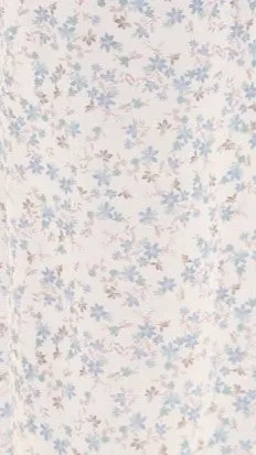 Salas Halter Maxi Dress - White / Blue Floral
