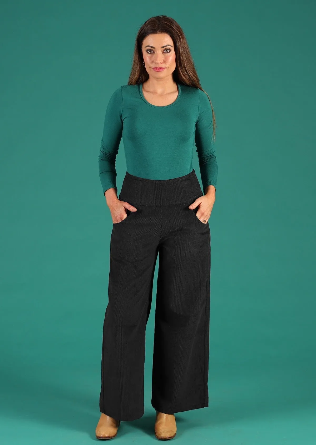 Sale Esta Corduroy Pants Black