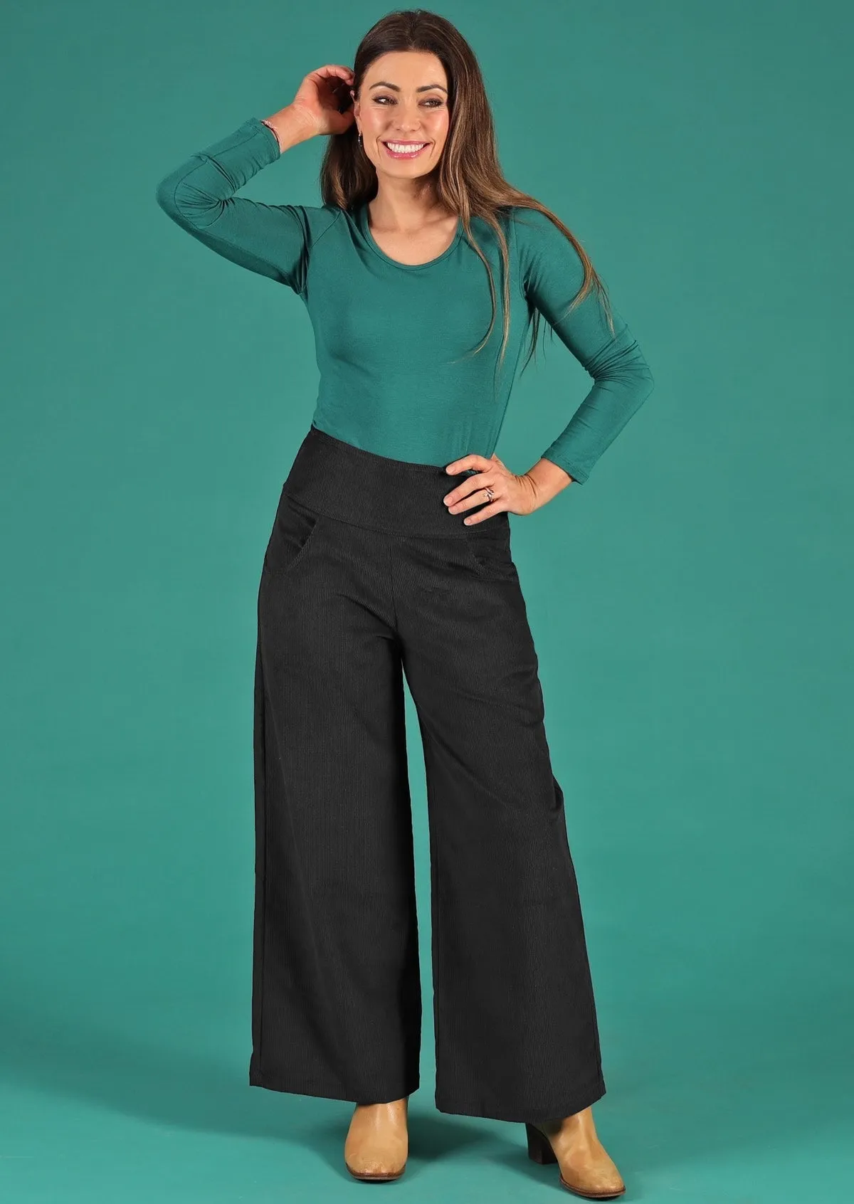 Sale Esta Corduroy Pants Black