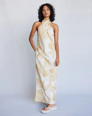 Samara Linen Halter Maxi Dress