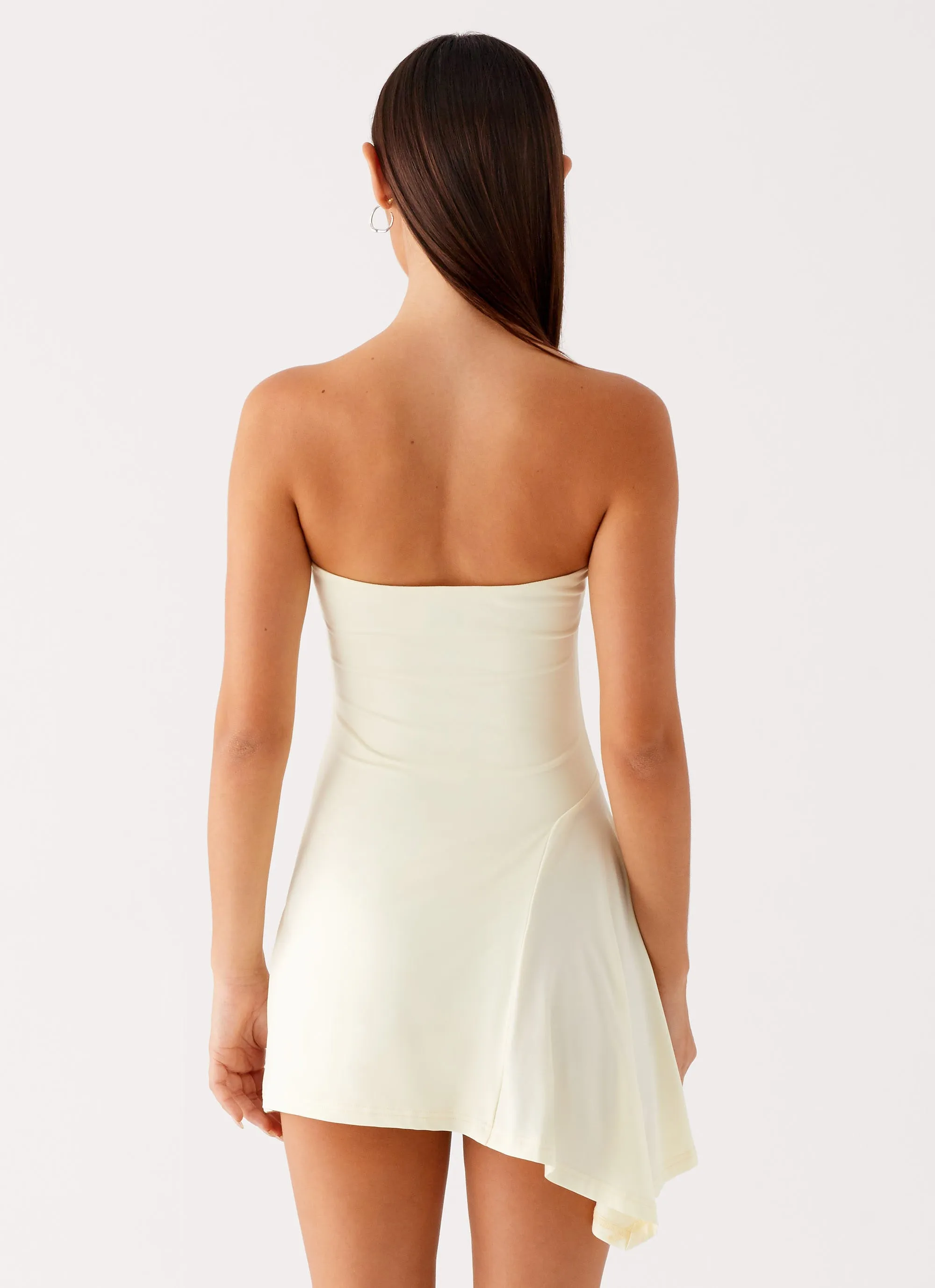 Sana Strapless Mini Dress - Yellow