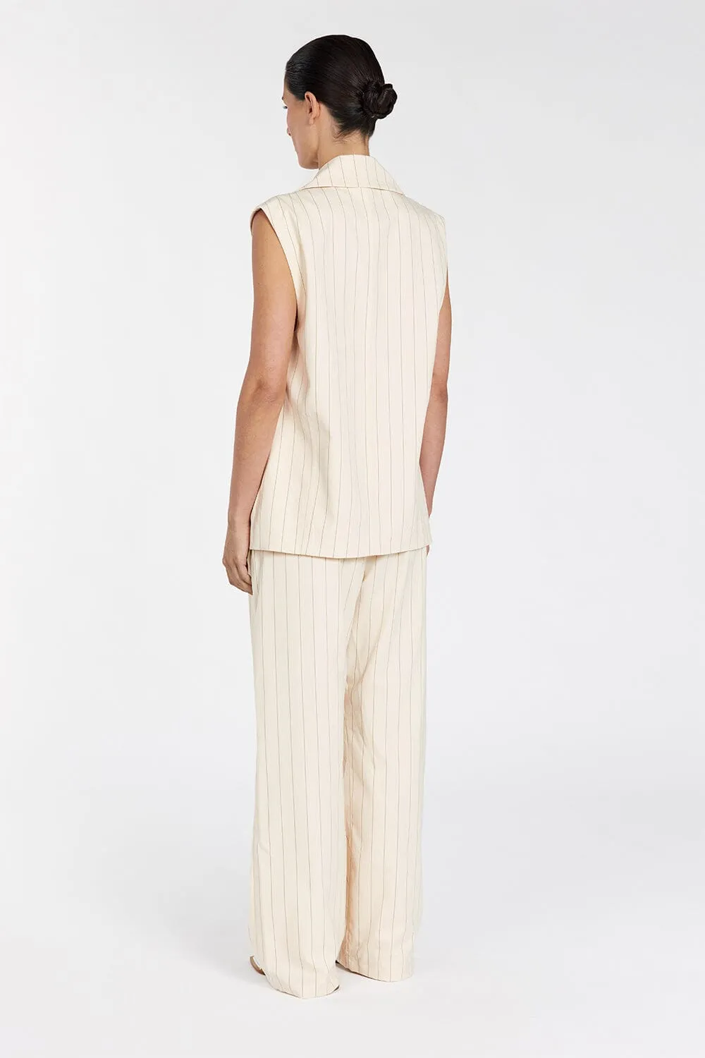 SANDER CREAM STRIPE PANT