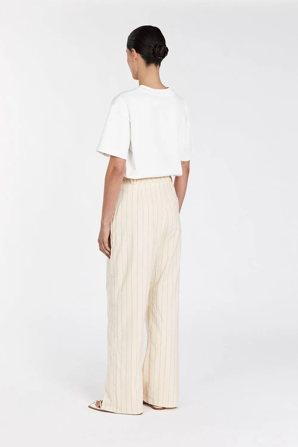 SANDER CREAM STRIPE PANT