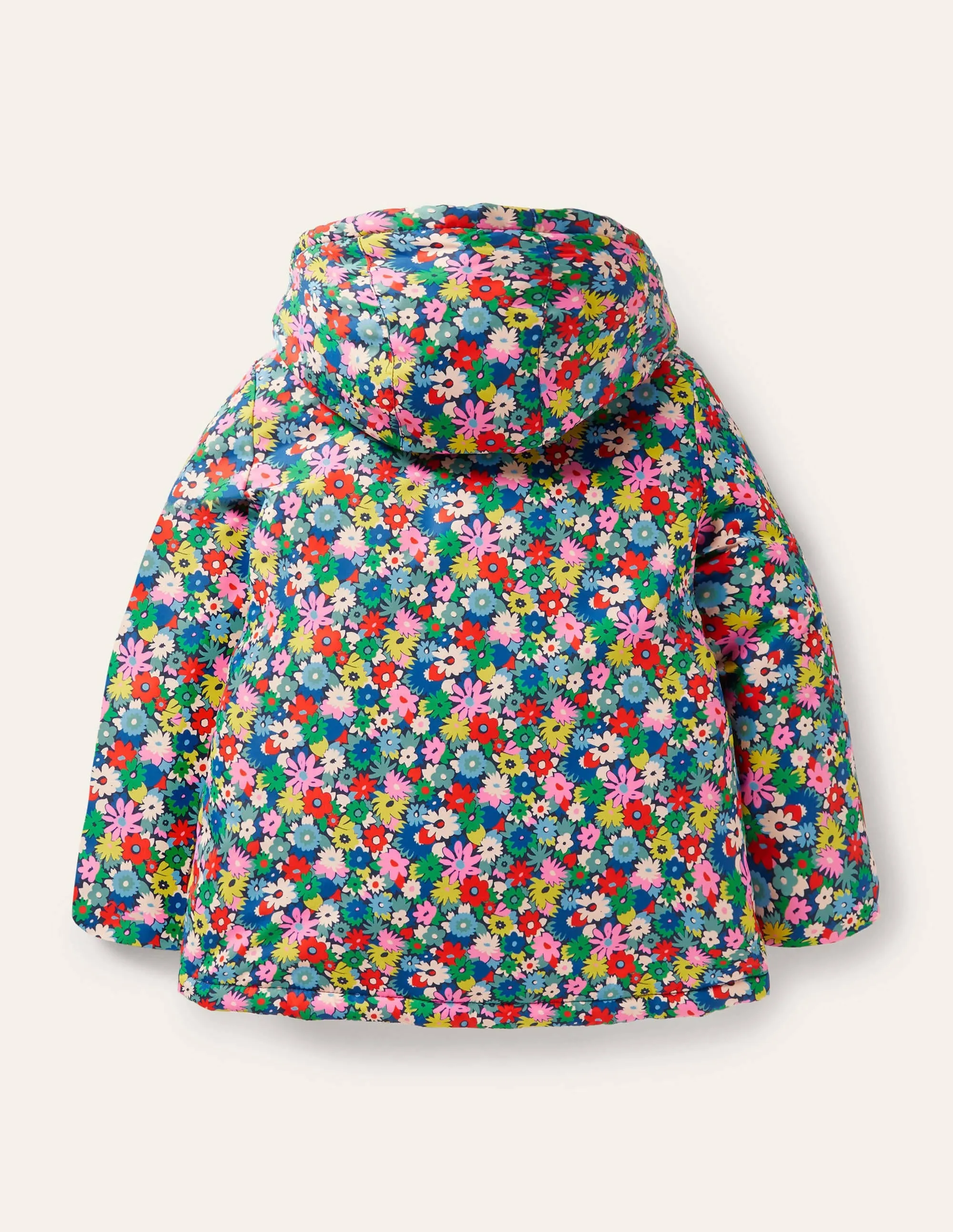 Sherpa Lined Anorak-Multi Paintbox Floral