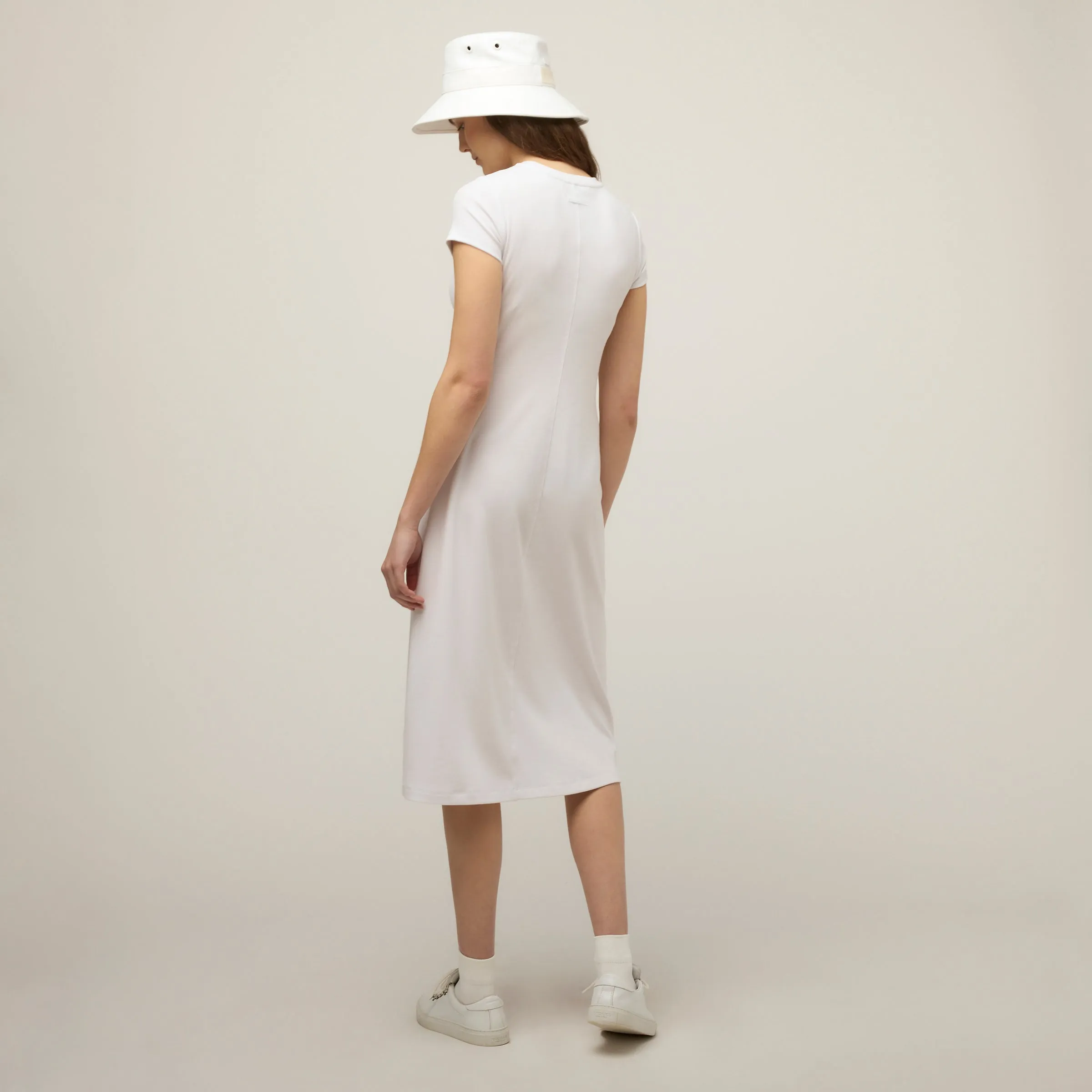 Short Sleeve Rib Tee Dress