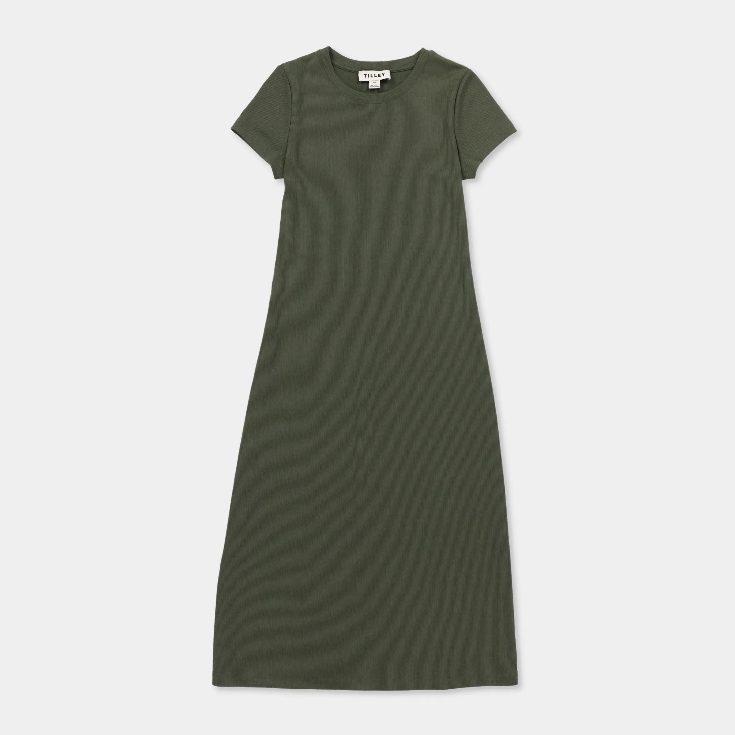 Short Sleeve Rib Tee Dress