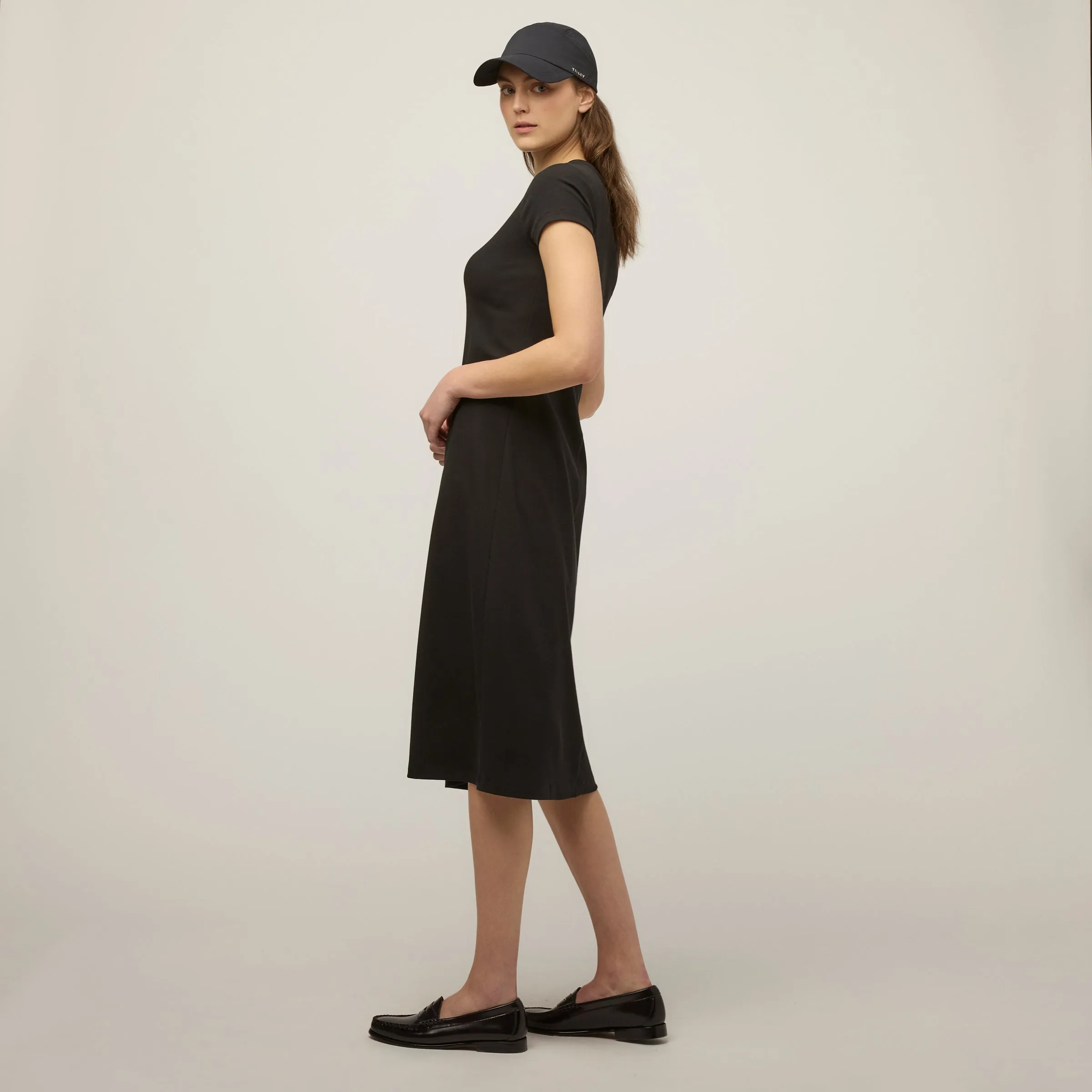 Short Sleeve Rib Tee Dress