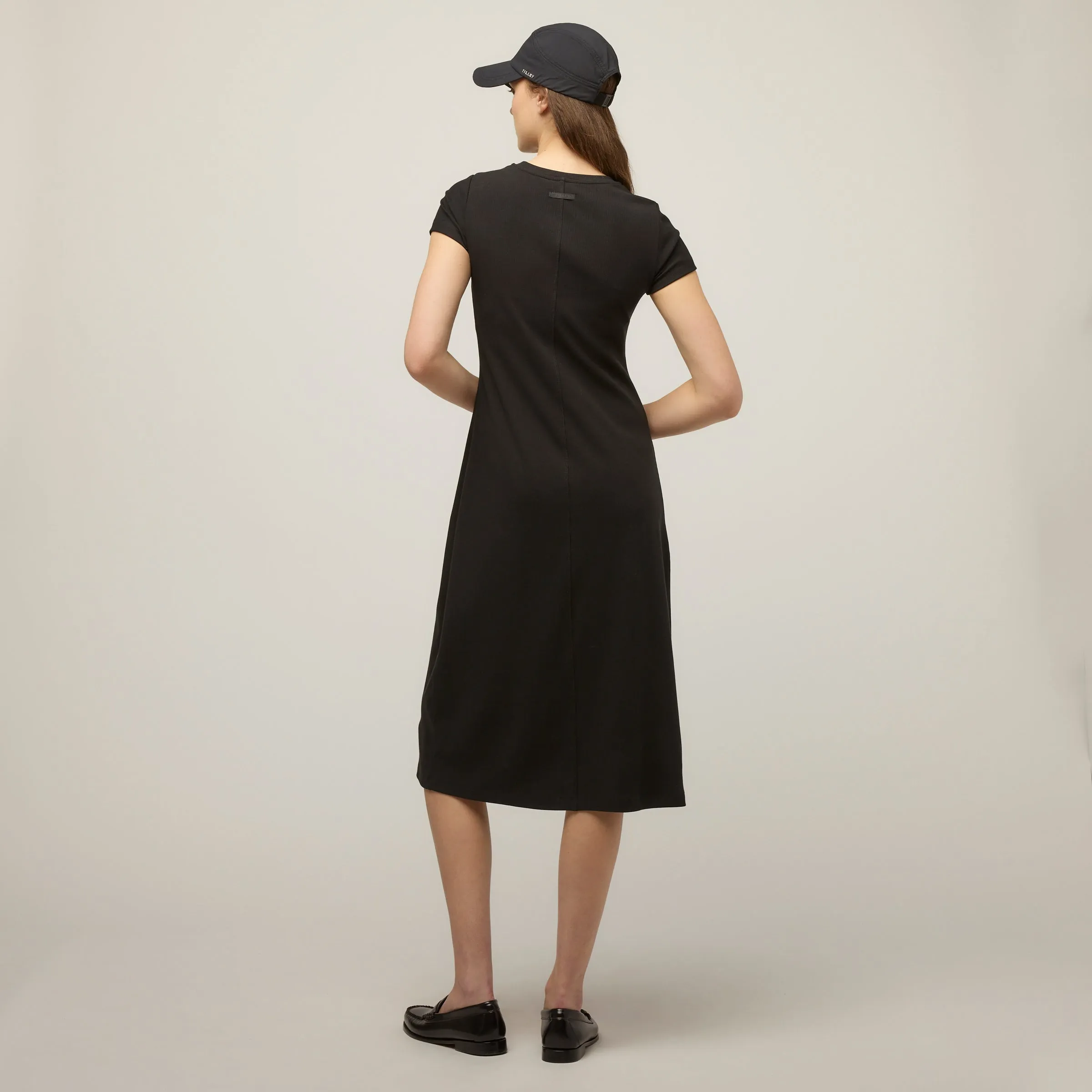Short Sleeve Rib Tee Dress