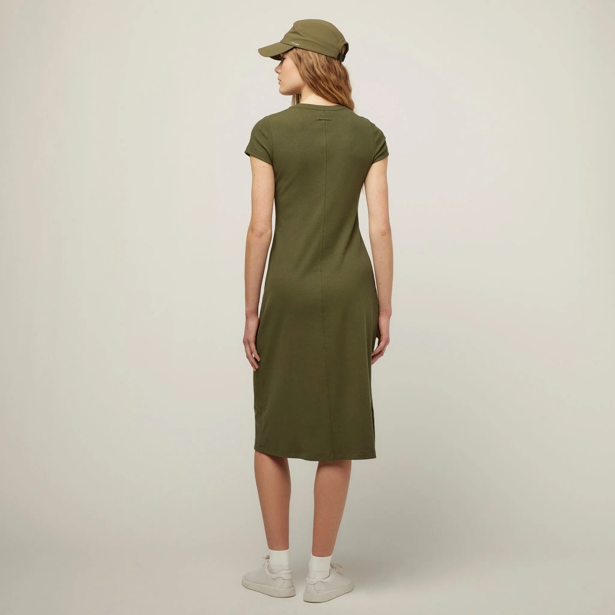 Short Sleeve Rib Tee Dress