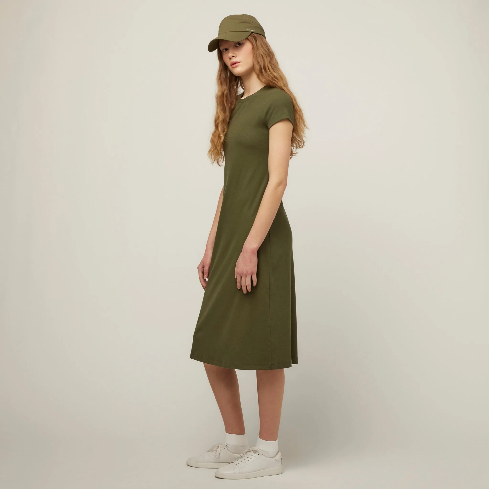 Short Sleeve Rib Tee Dress