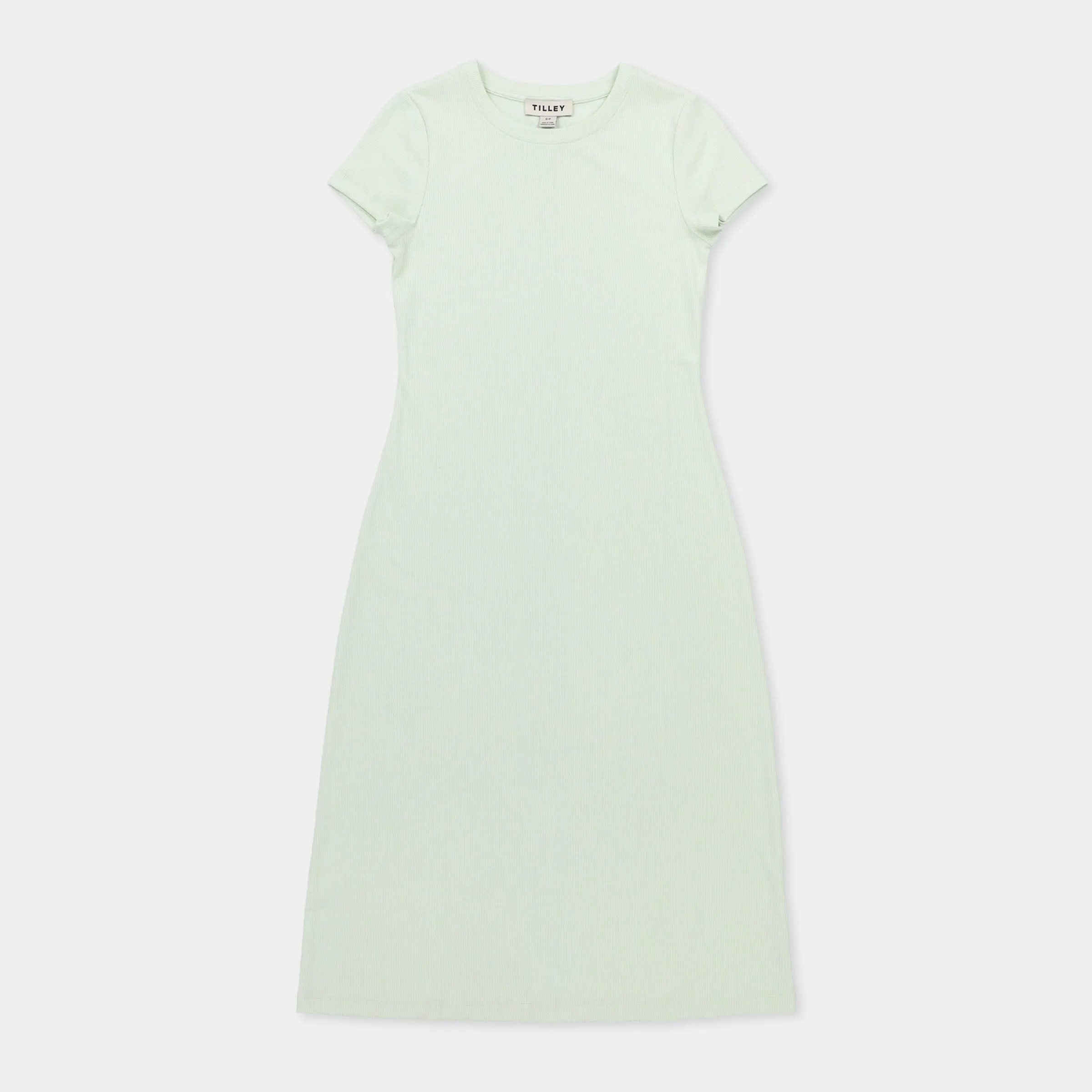 Short Sleeve Rib Tee Dress