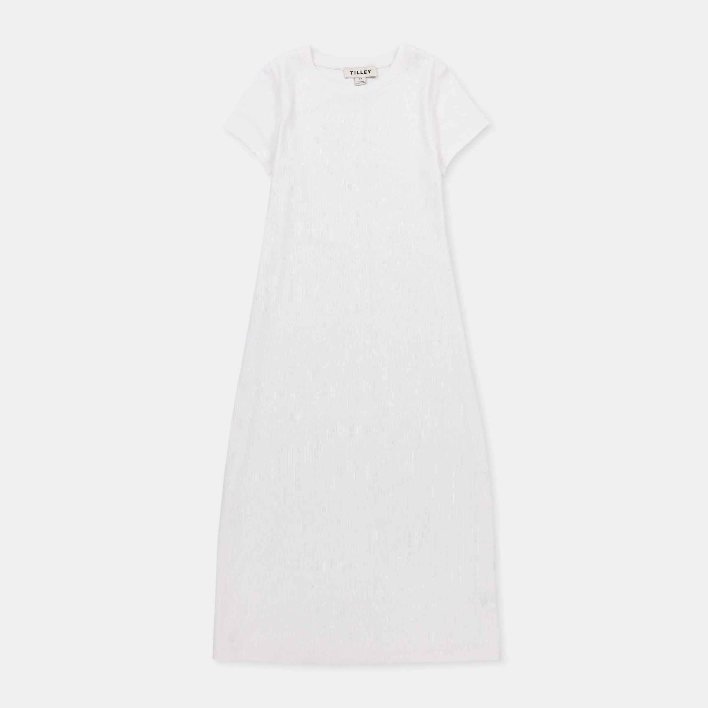 Short Sleeve Rib Tee Dress