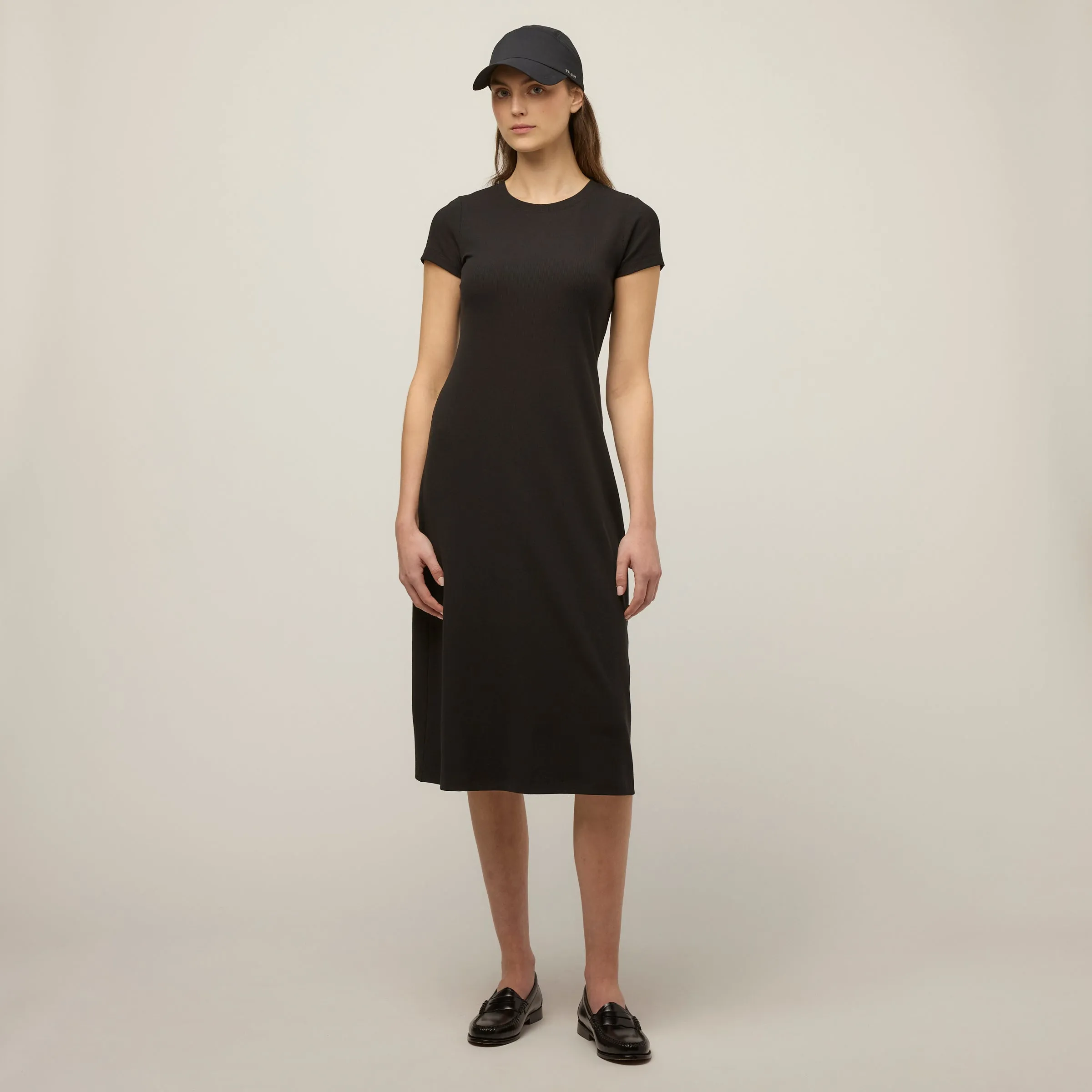 Short Sleeve Rib Tee Dress