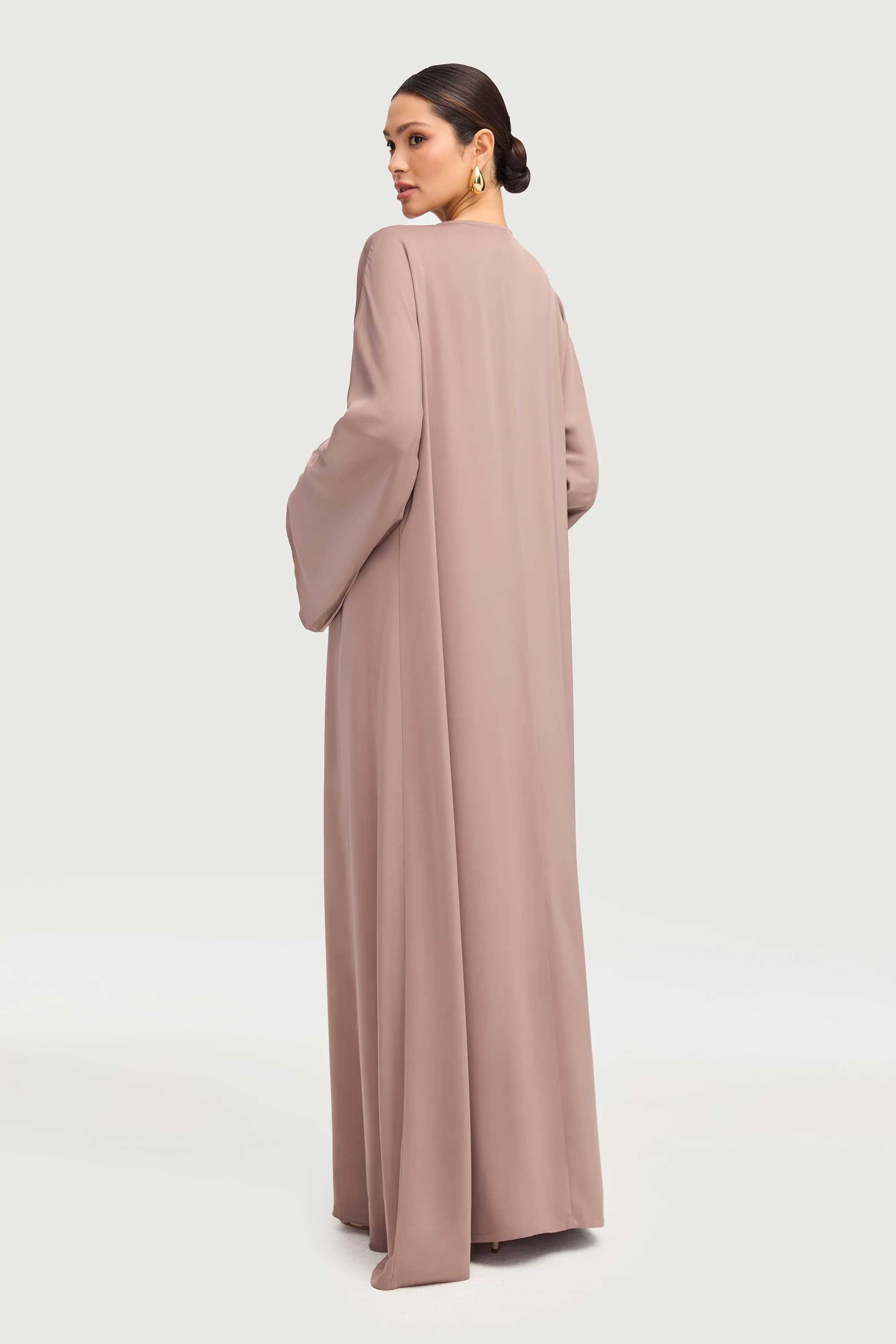Sofia Open Abaya - Truffle