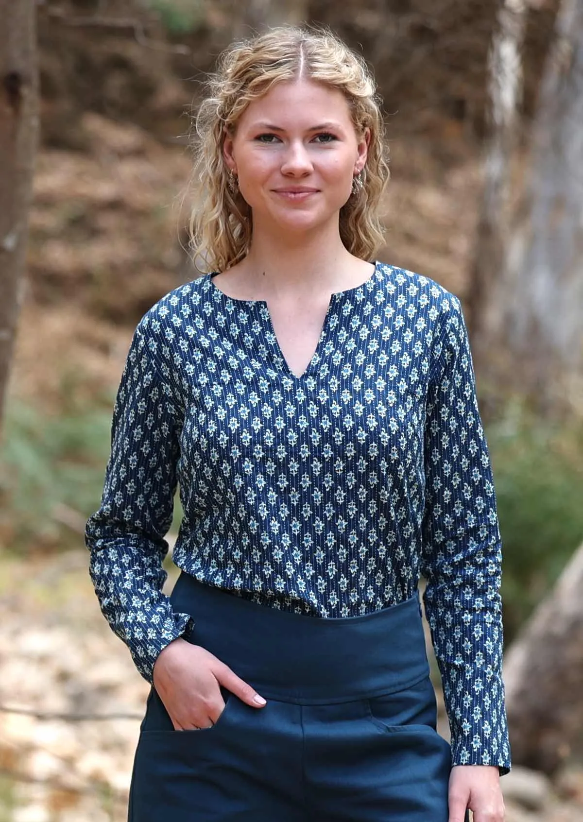 Sophia Blouse Periwinkle