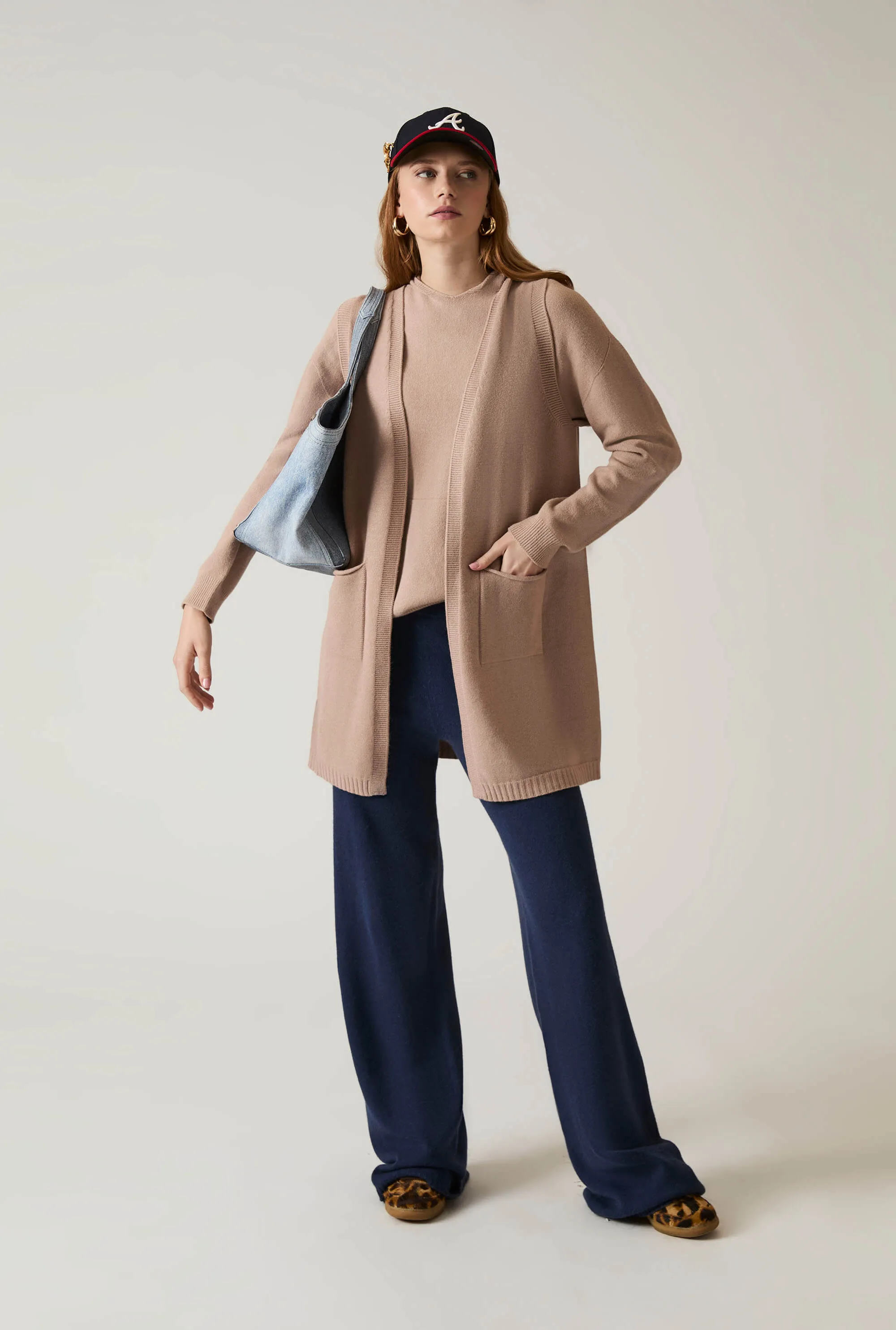 Taupe Knitted Gilet