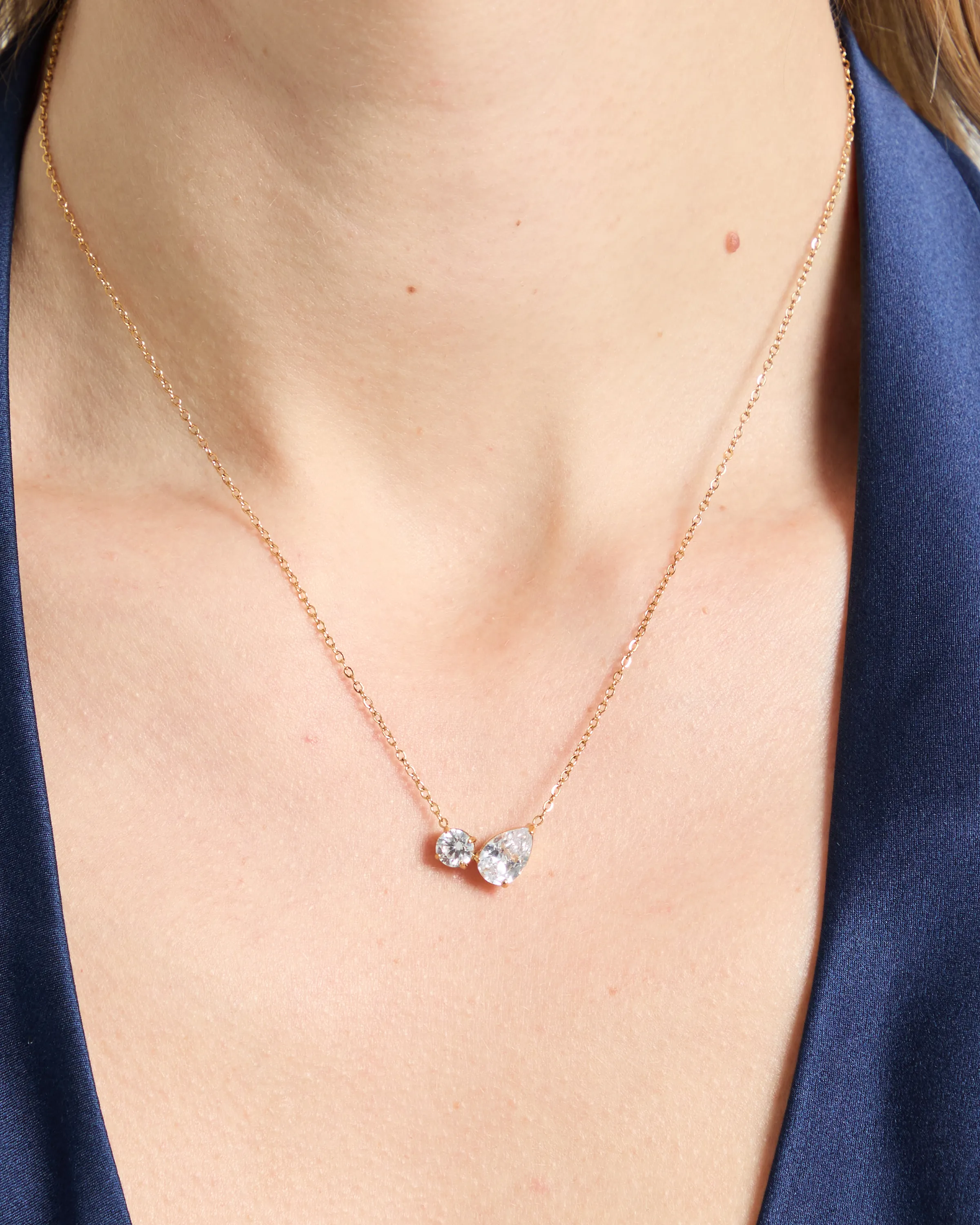 Toi et Moi Pendant Necklace