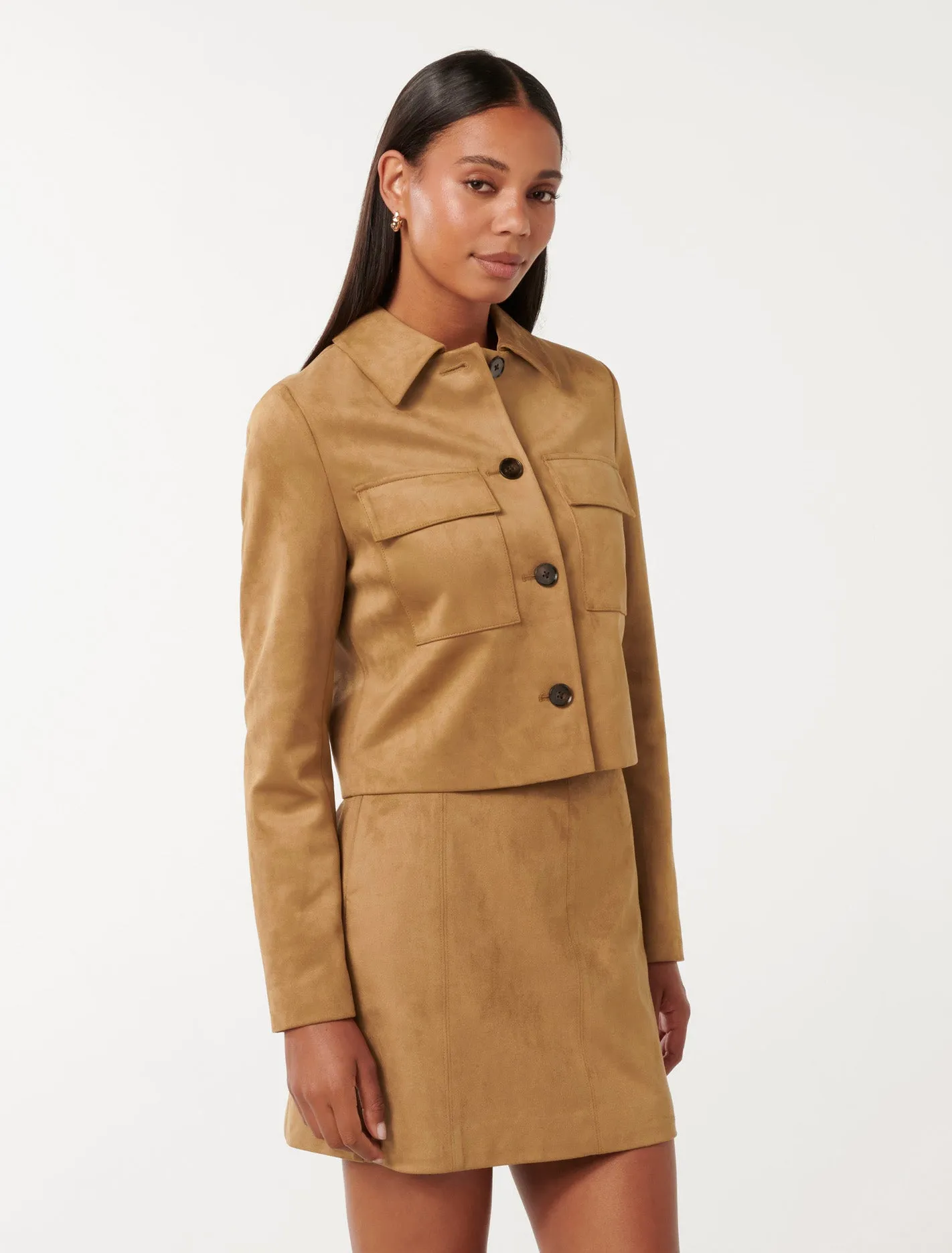 Tyla Vegan Suede Jacket