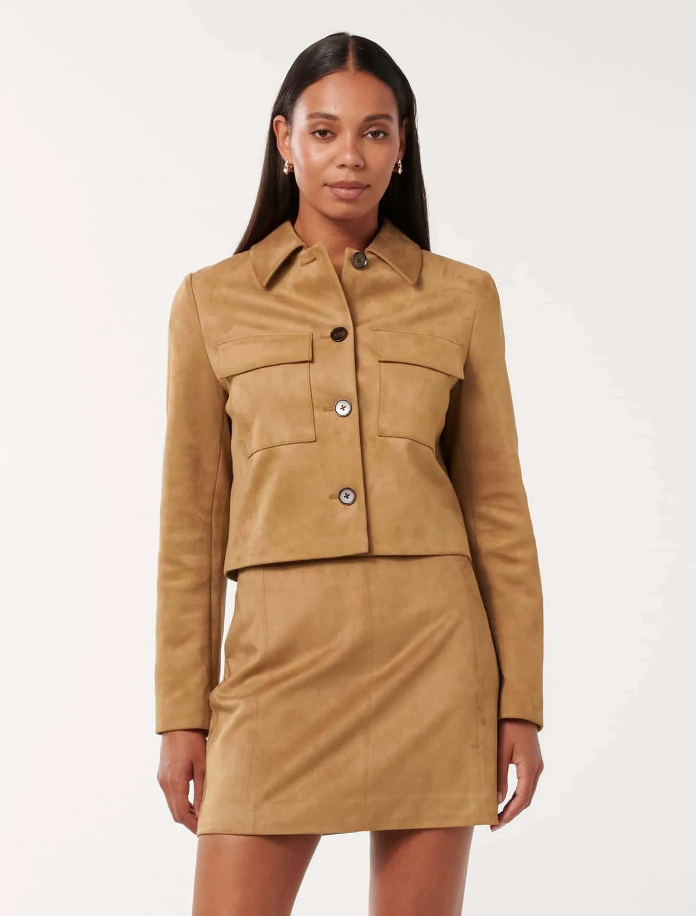 Tyla Vegan Suede Jacket