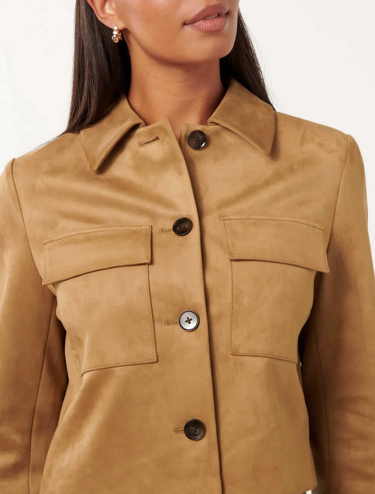 Tyla Vegan Suede Jacket