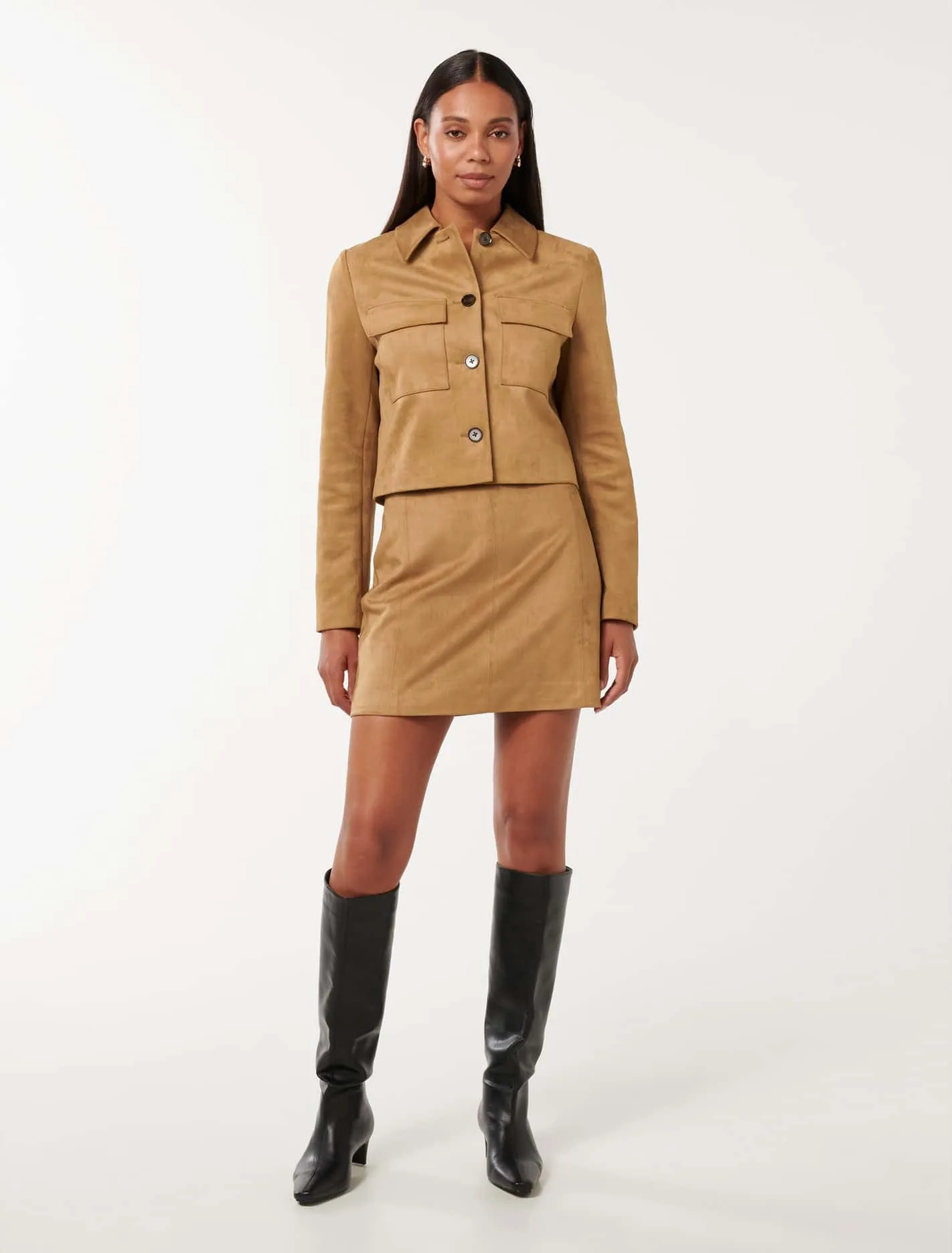 Tyla Vegan Suede Jacket