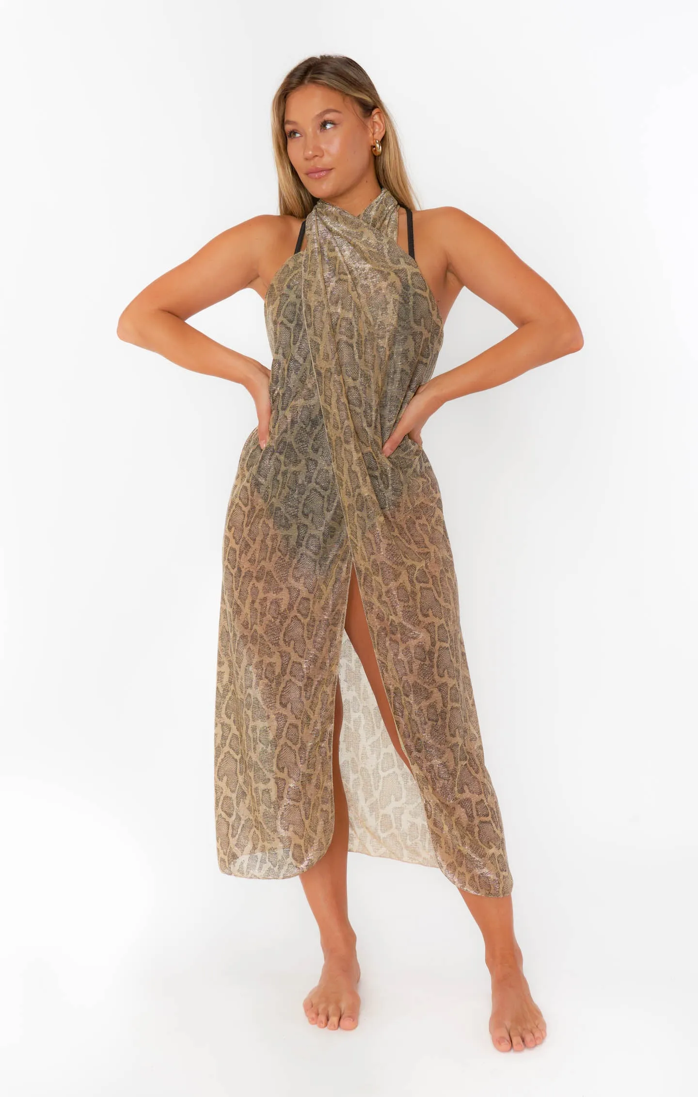 Universal Sarong ~ Glitter Python