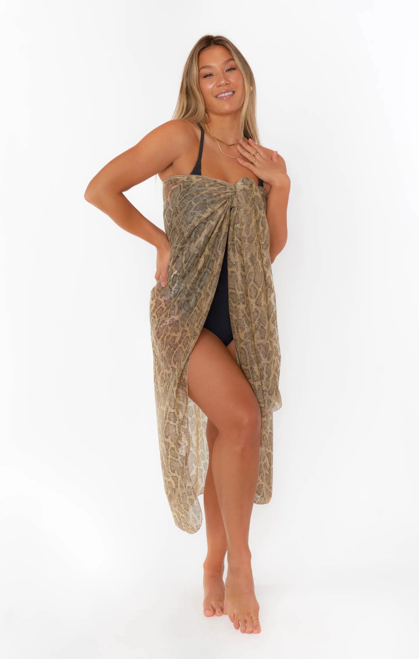Universal Sarong ~ Glitter Python