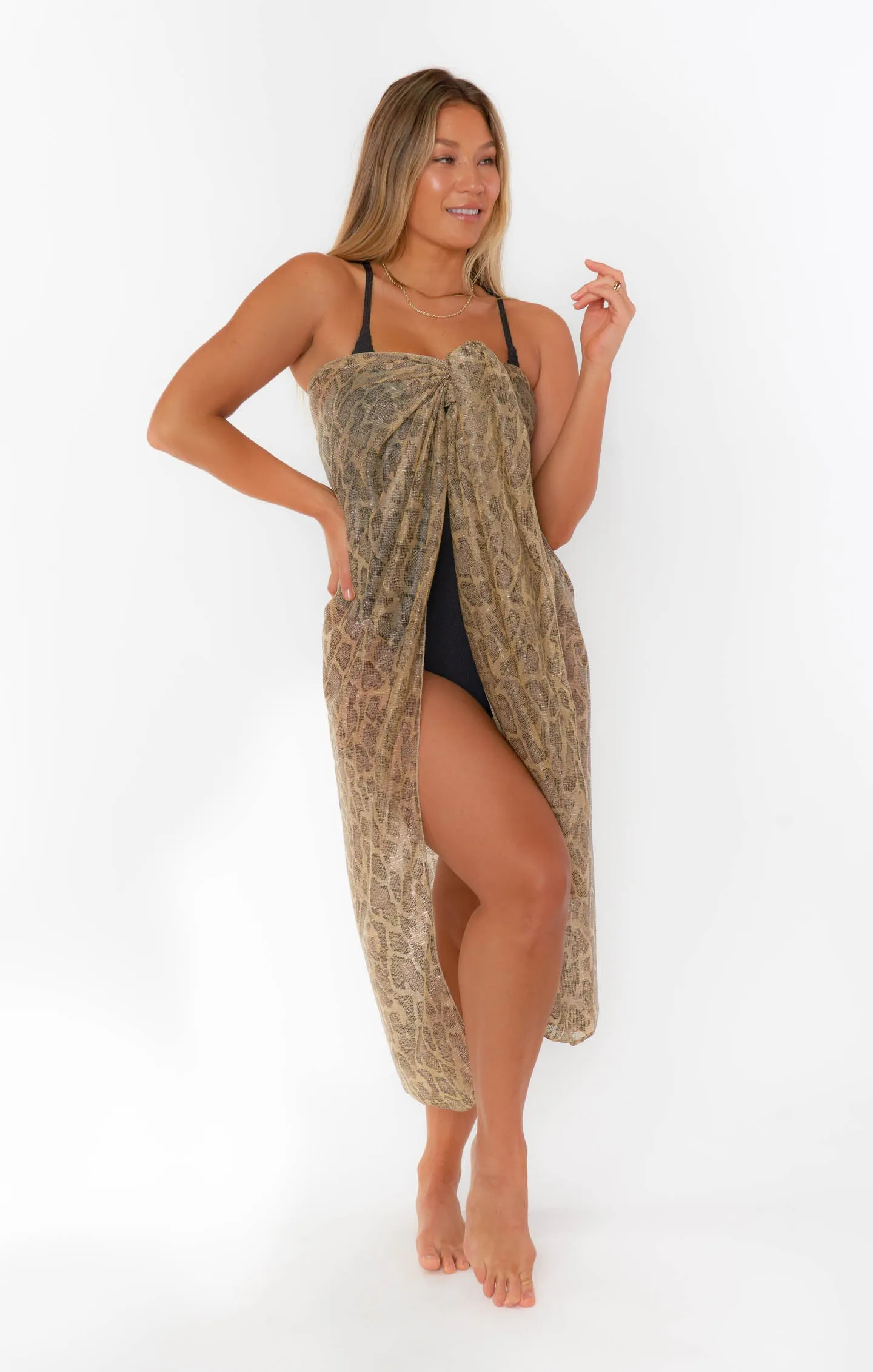 Universal Sarong ~ Glitter Python