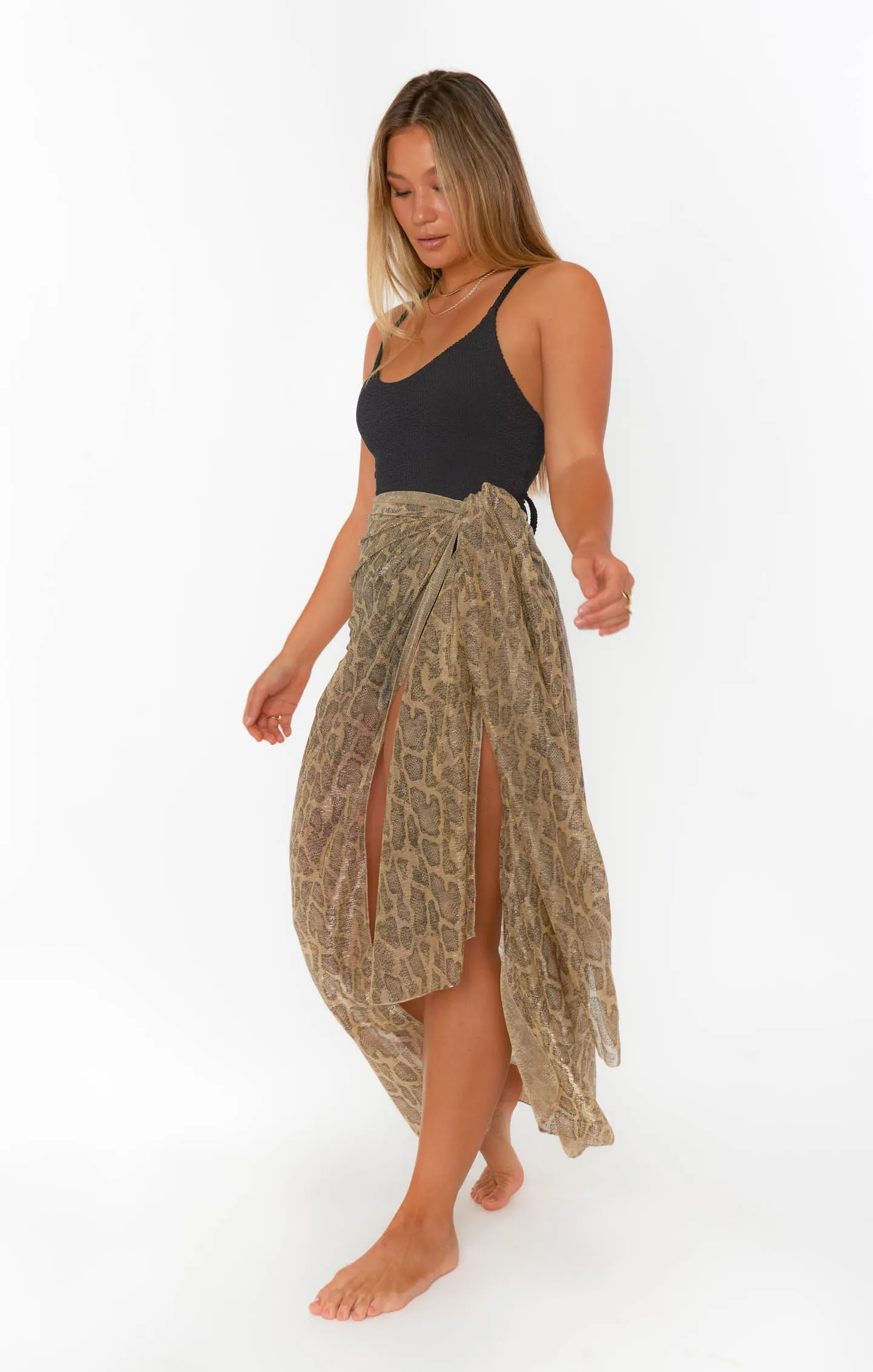 Universal Sarong ~ Glitter Python