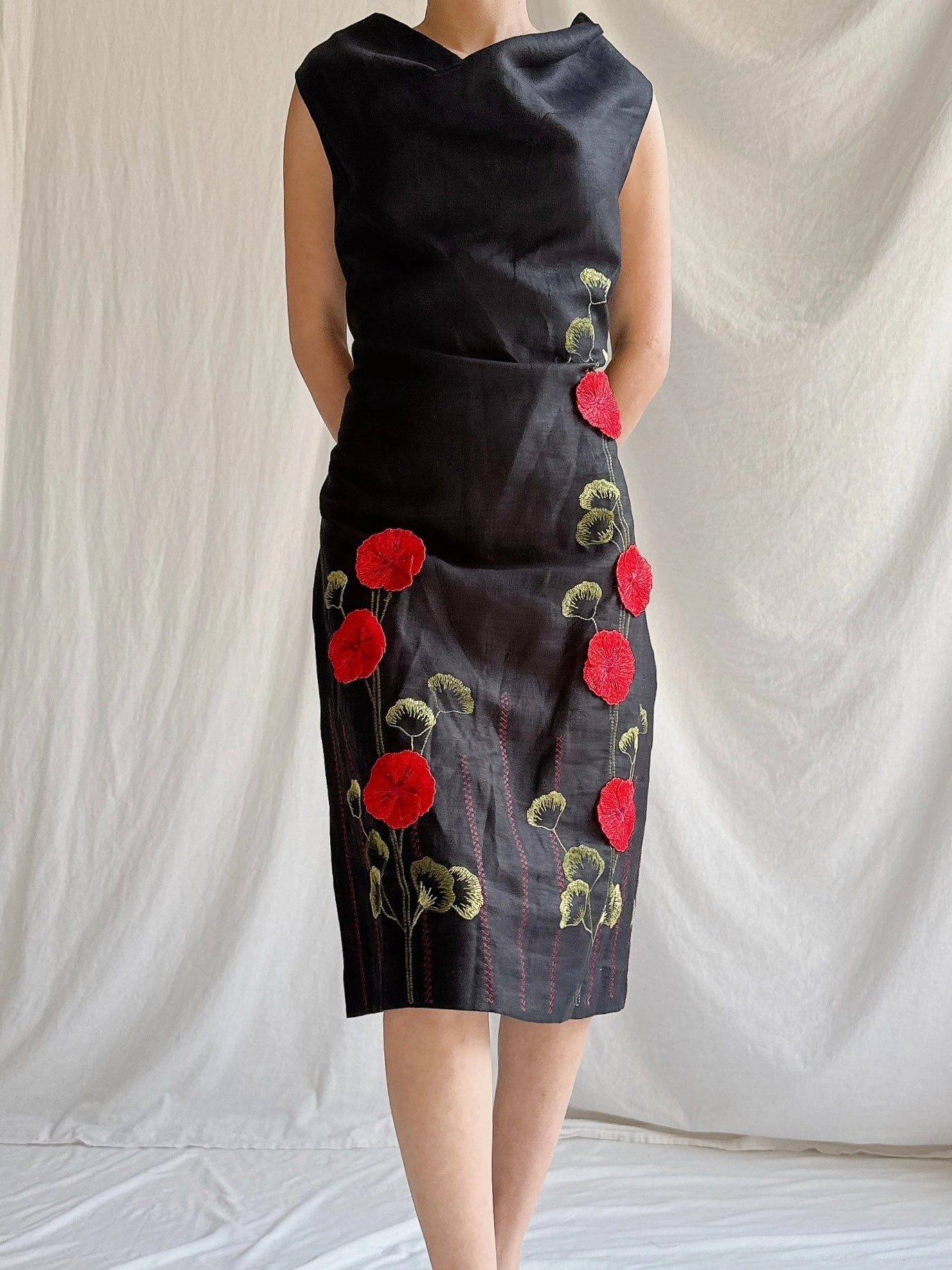 Vintage Cottonade Paris Shift Dress - M