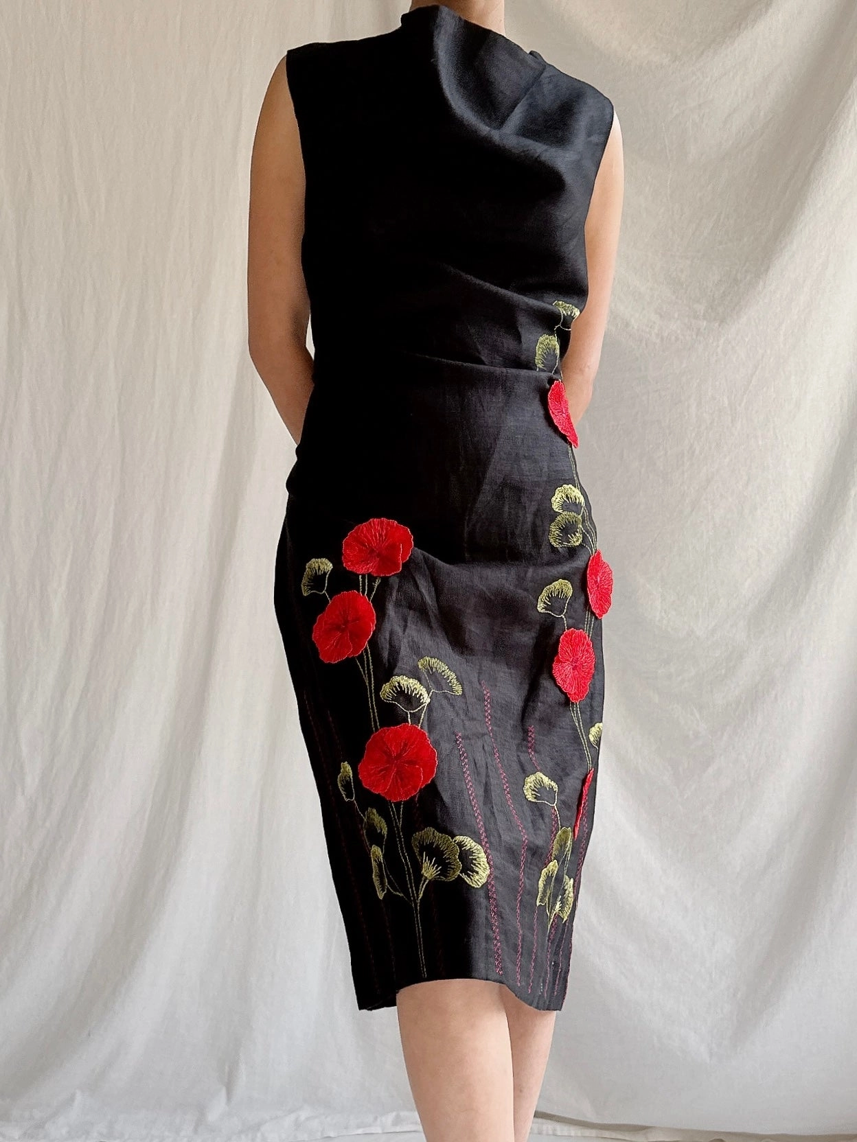 Vintage Cottonade Paris Shift Dress - M