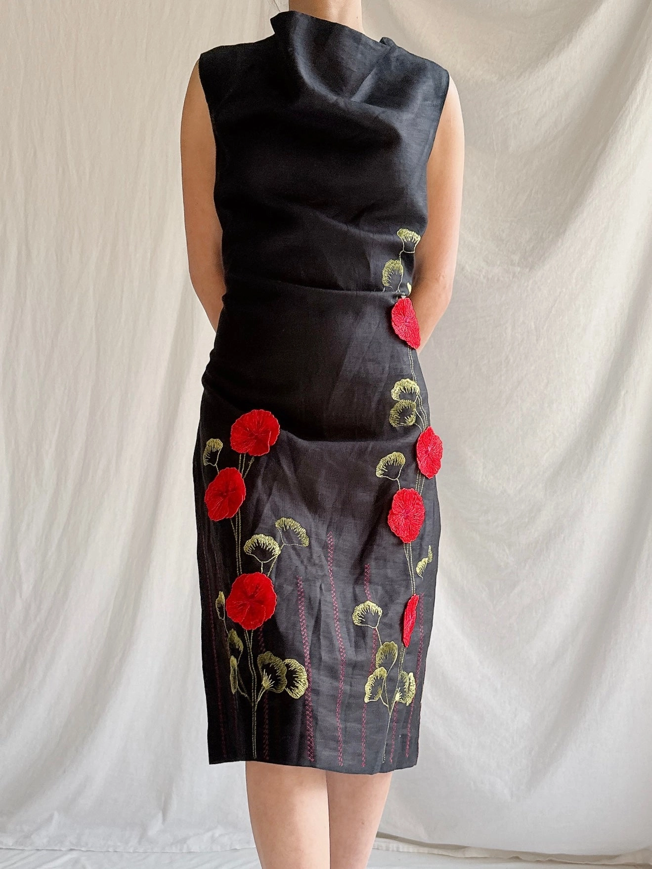 Vintage Cottonade Paris Shift Dress - M