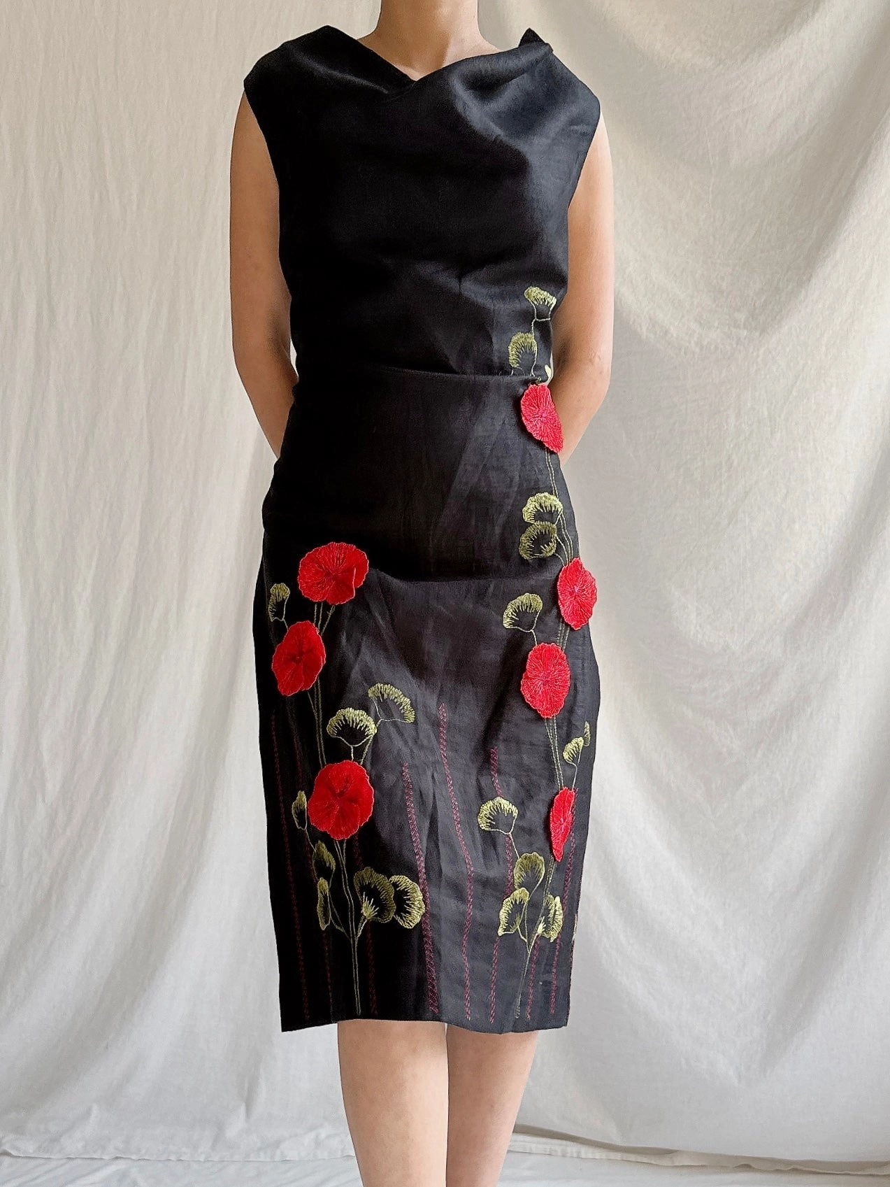 Vintage Cottonade Paris Shift Dress - M