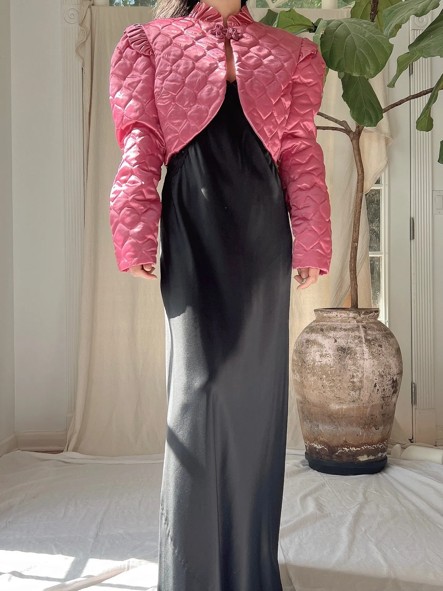 Vintage Cropped Bolero Jacket - S
