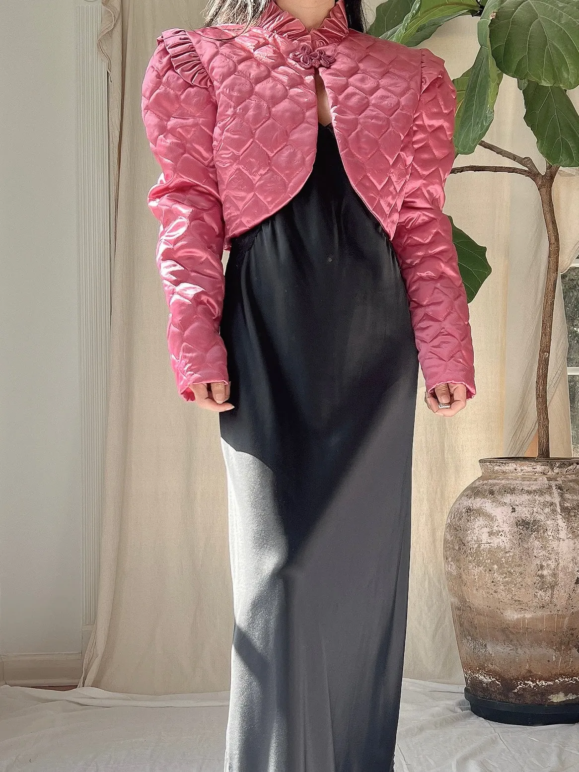 Vintage Cropped Bolero Jacket - S