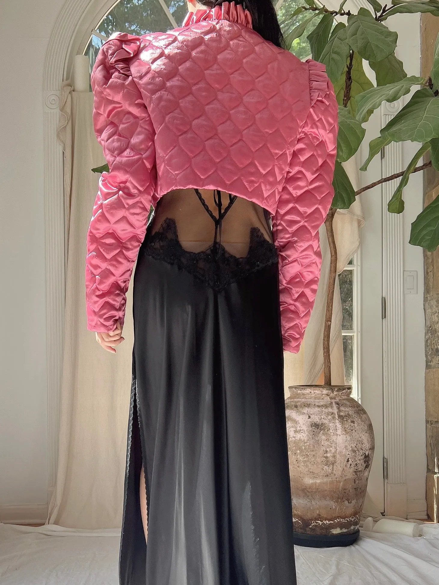 Vintage Cropped Bolero Jacket - S
