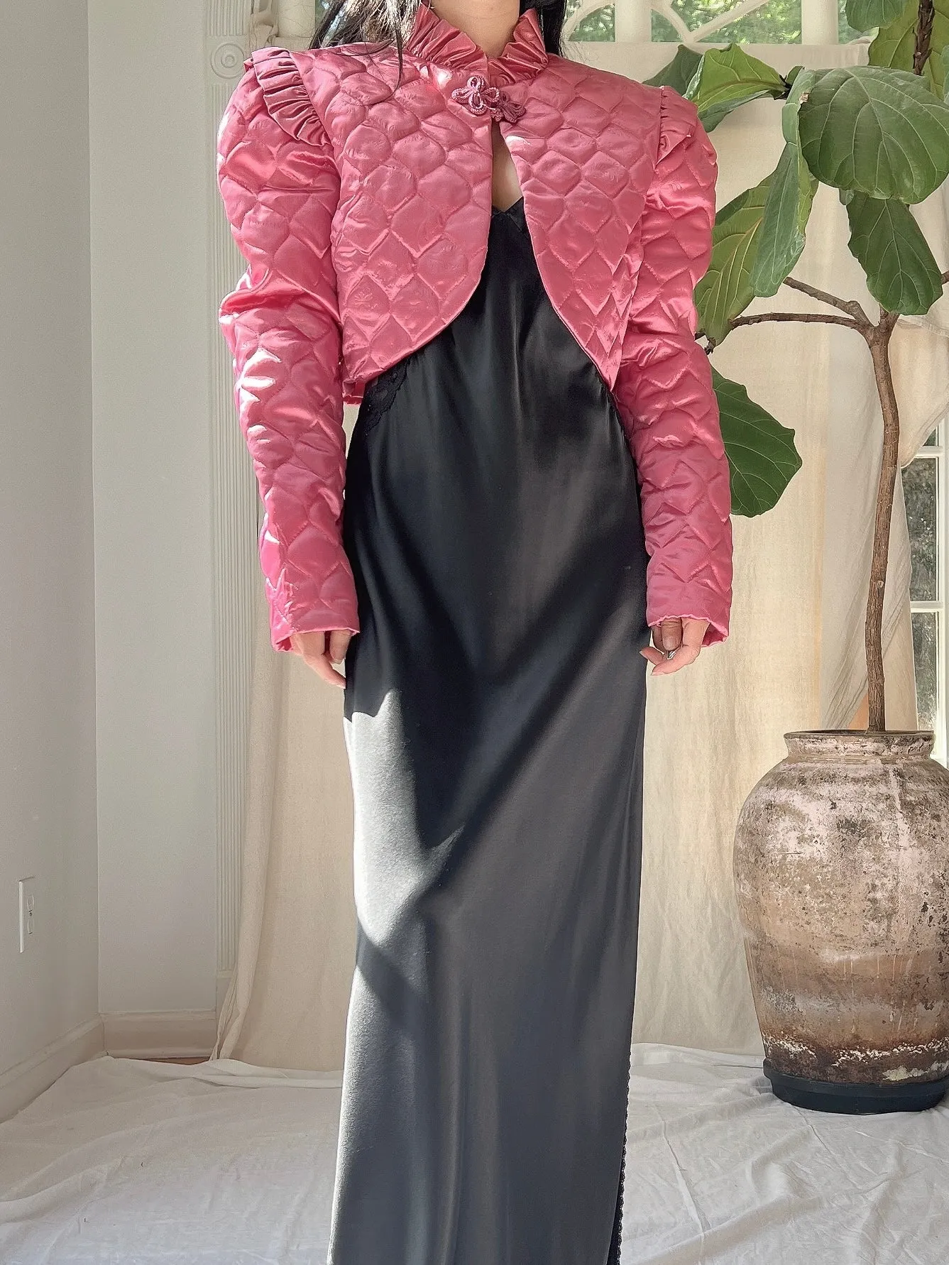 Vintage Cropped Bolero Jacket - S