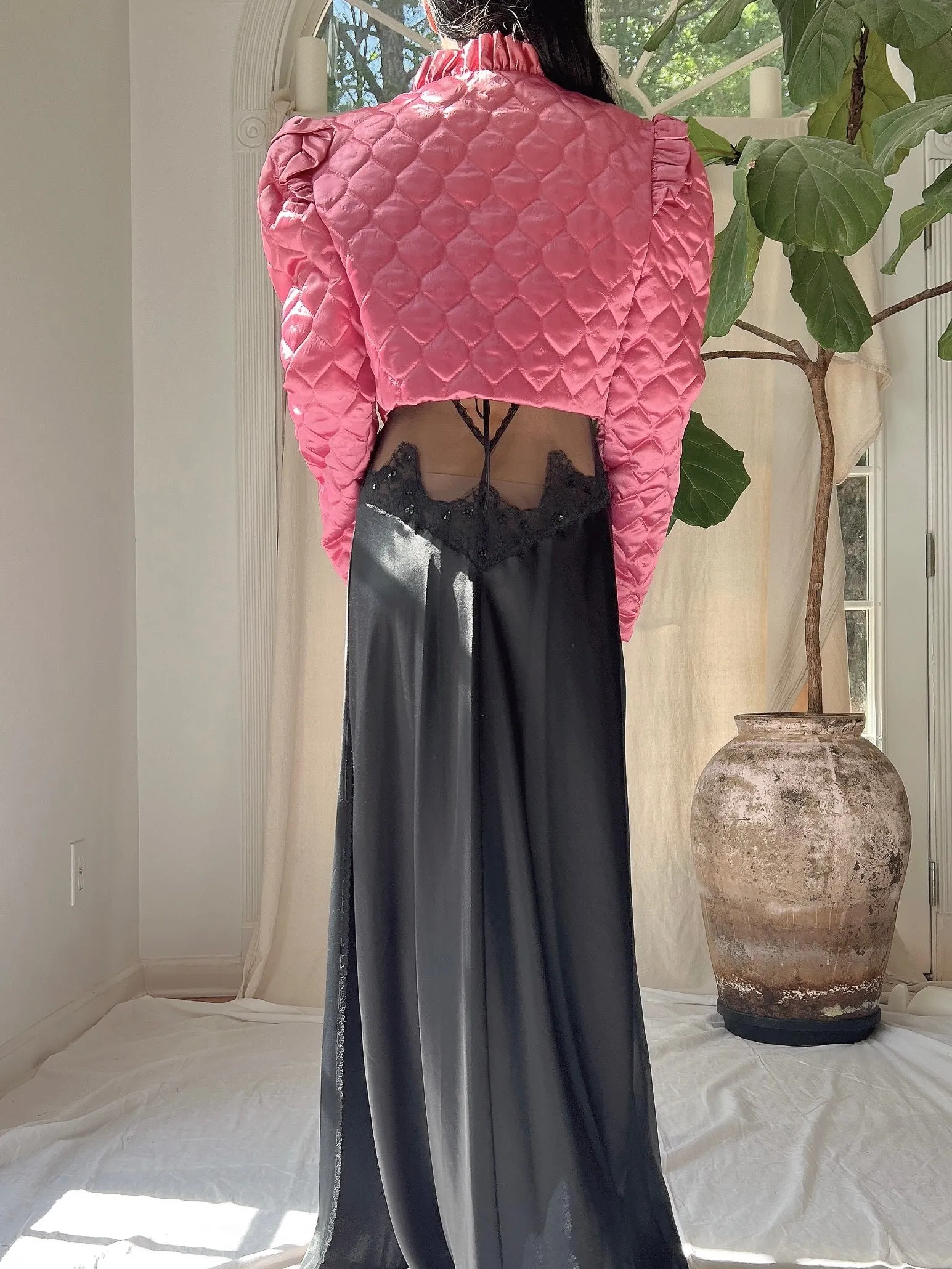 Vintage Cropped Bolero Jacket - S