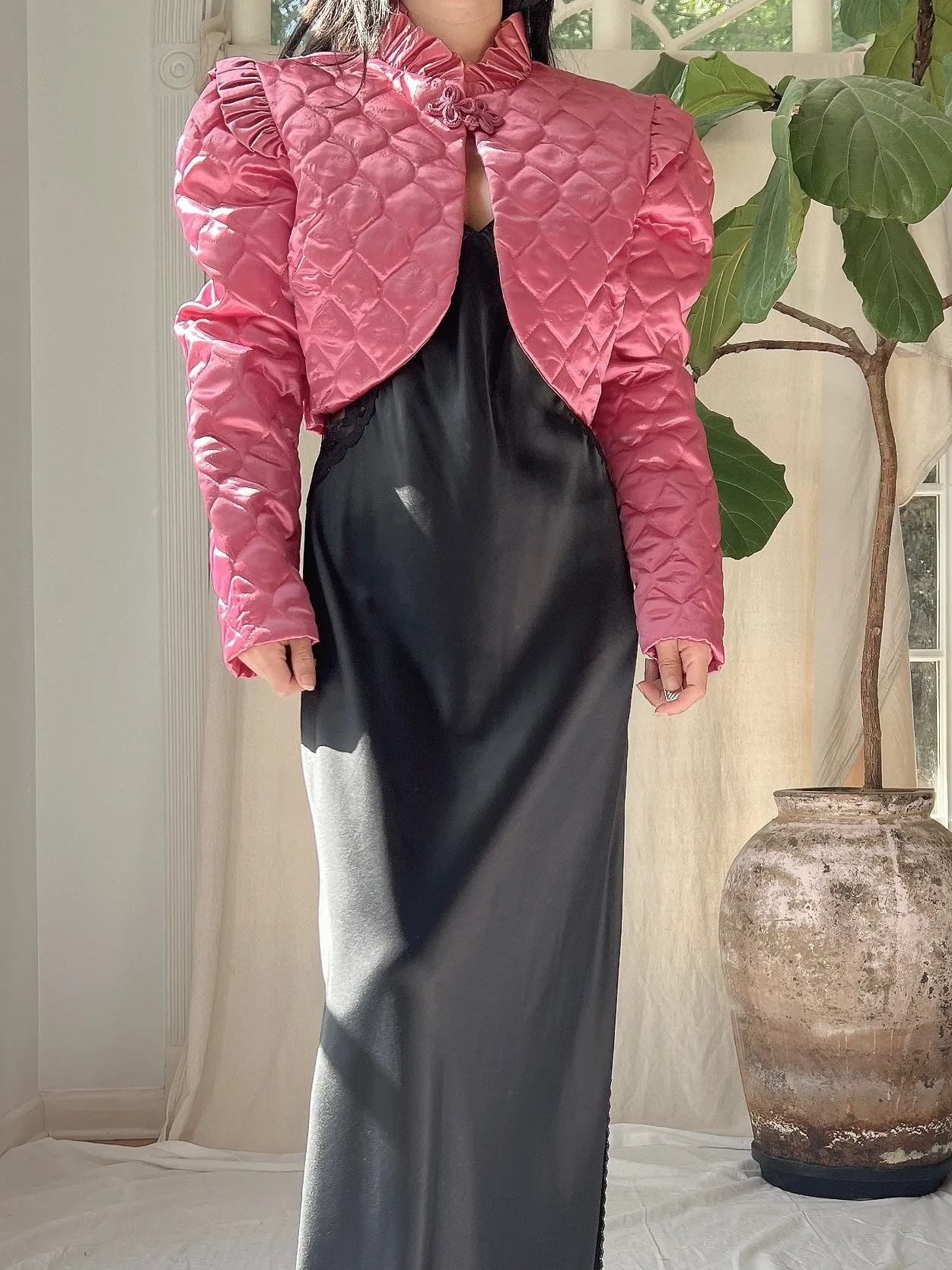 Vintage Cropped Bolero Jacket - S