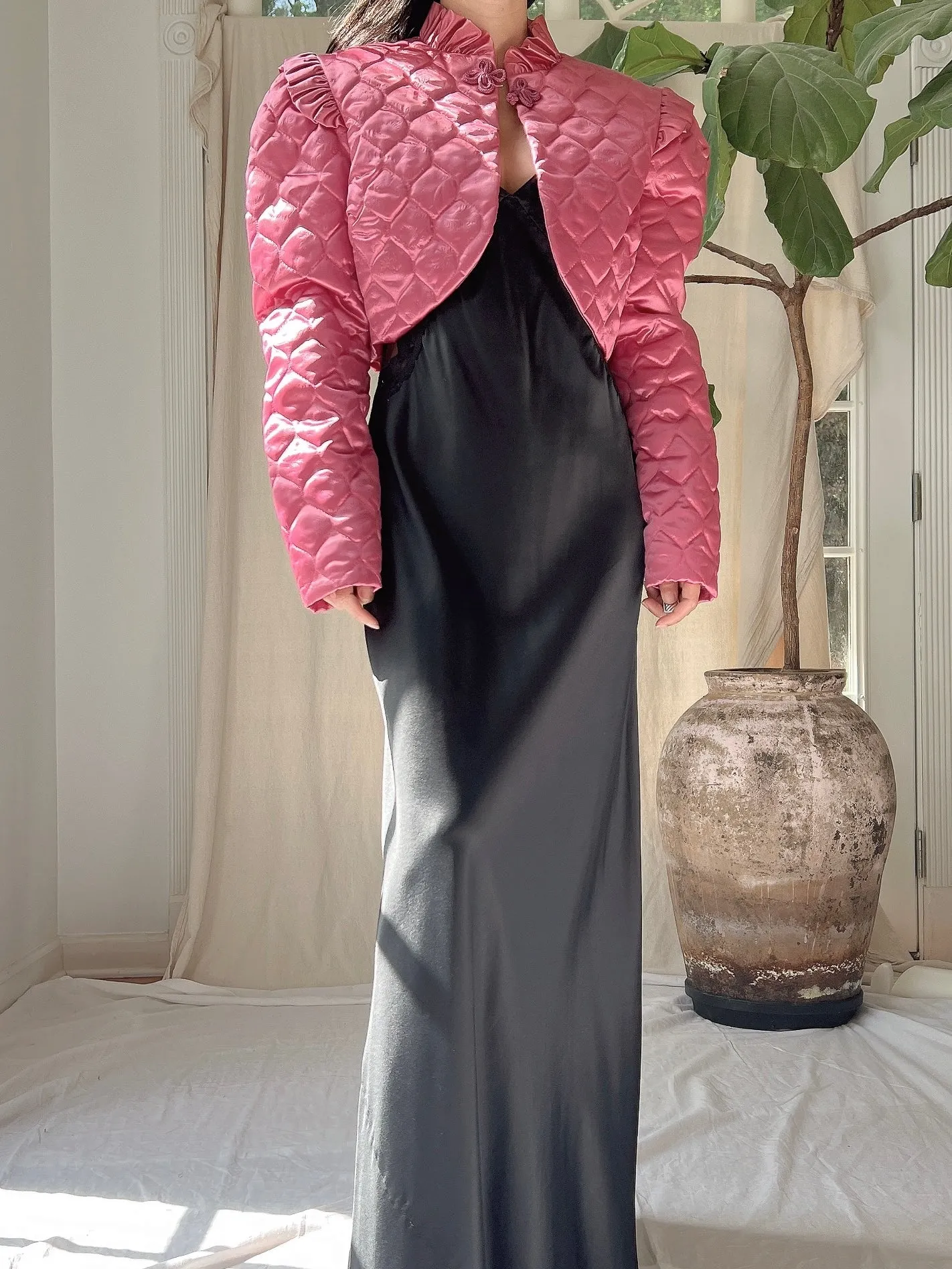 Vintage Cropped Bolero Jacket - S